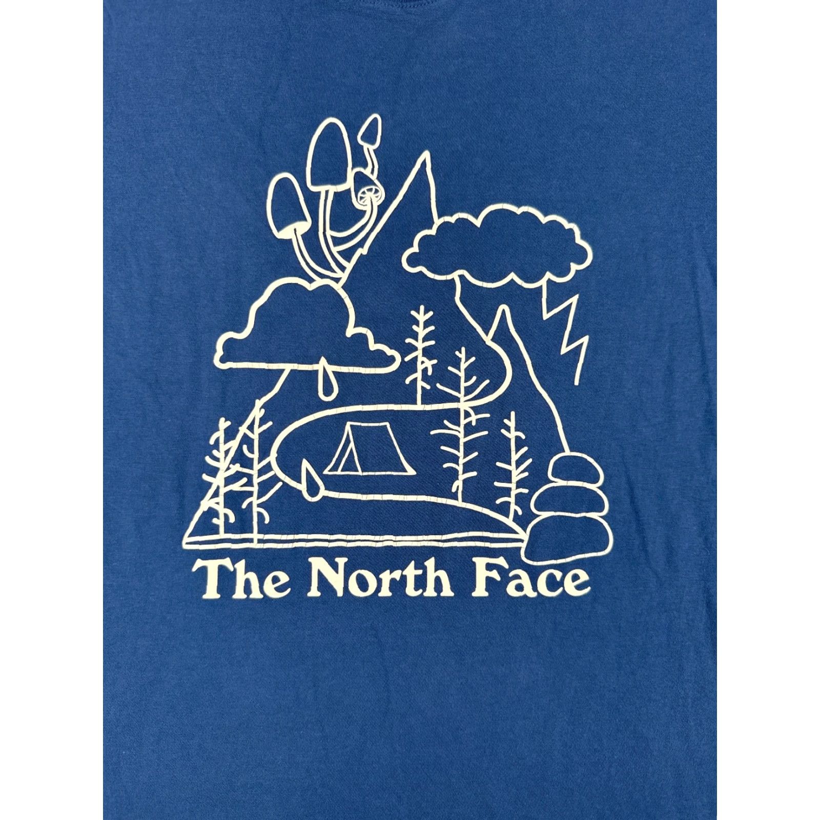 The North Face The North Face Blue Crew Shirt Men Small 100% Cotton Logo Outdoor Tee Size US S / EU 44-46 / 1 - 6 Thumbnail