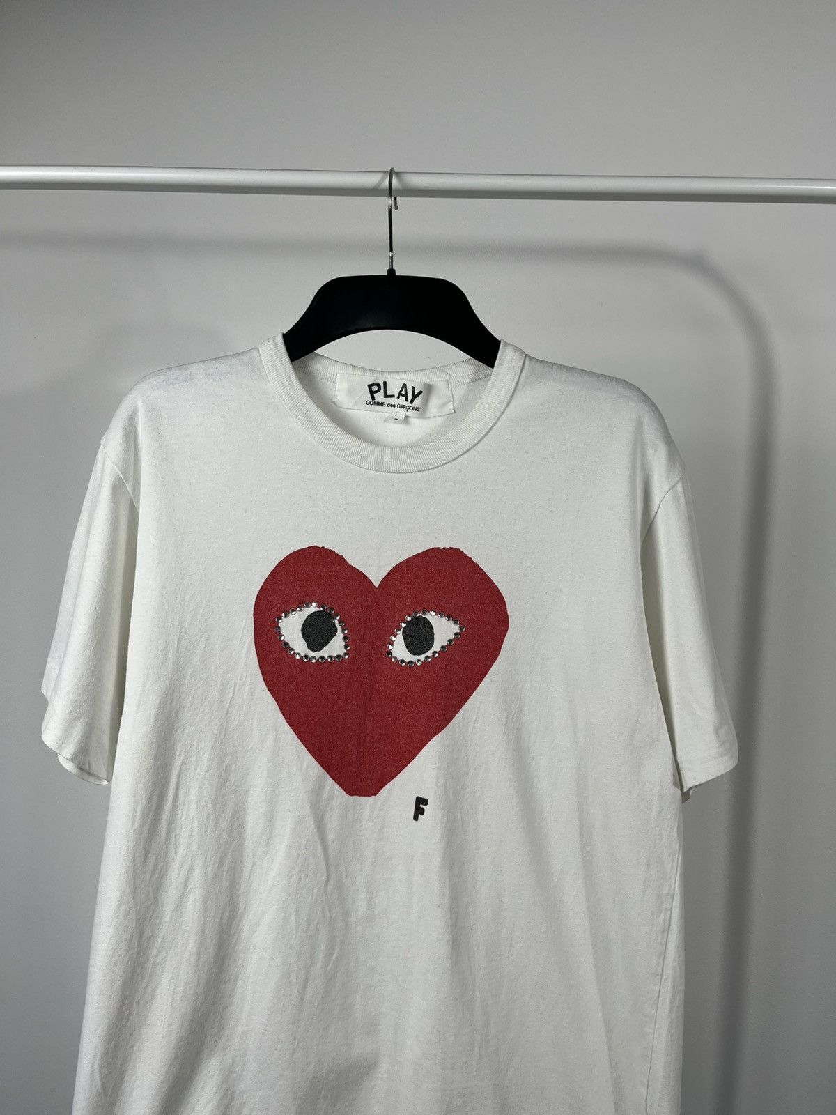Comme des Garcons Comme des Garcons Play Men’s T-Shirt Red Heart Eyes L Size US L / EU 52-54 / 3 - 2 Thumbnail