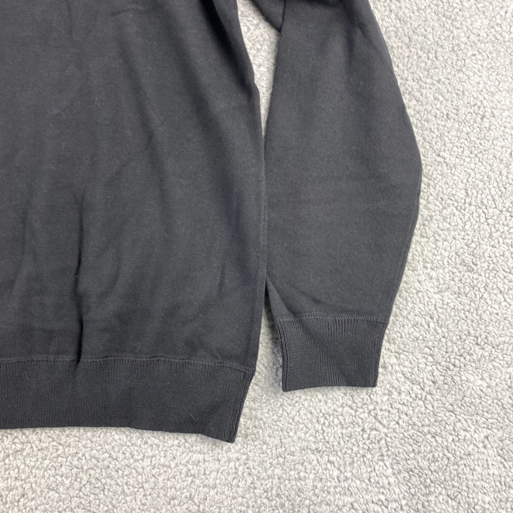 Vintage VINTAGE? No— ignore. Title: 14th & Union Sweater Womens XL Solid Black Long Sleeve V-Neck Pullover Casual Knit Cotton Blend Regular Fit Size XL / US 12-14 / IT 48-50 - 8 Thumbnail