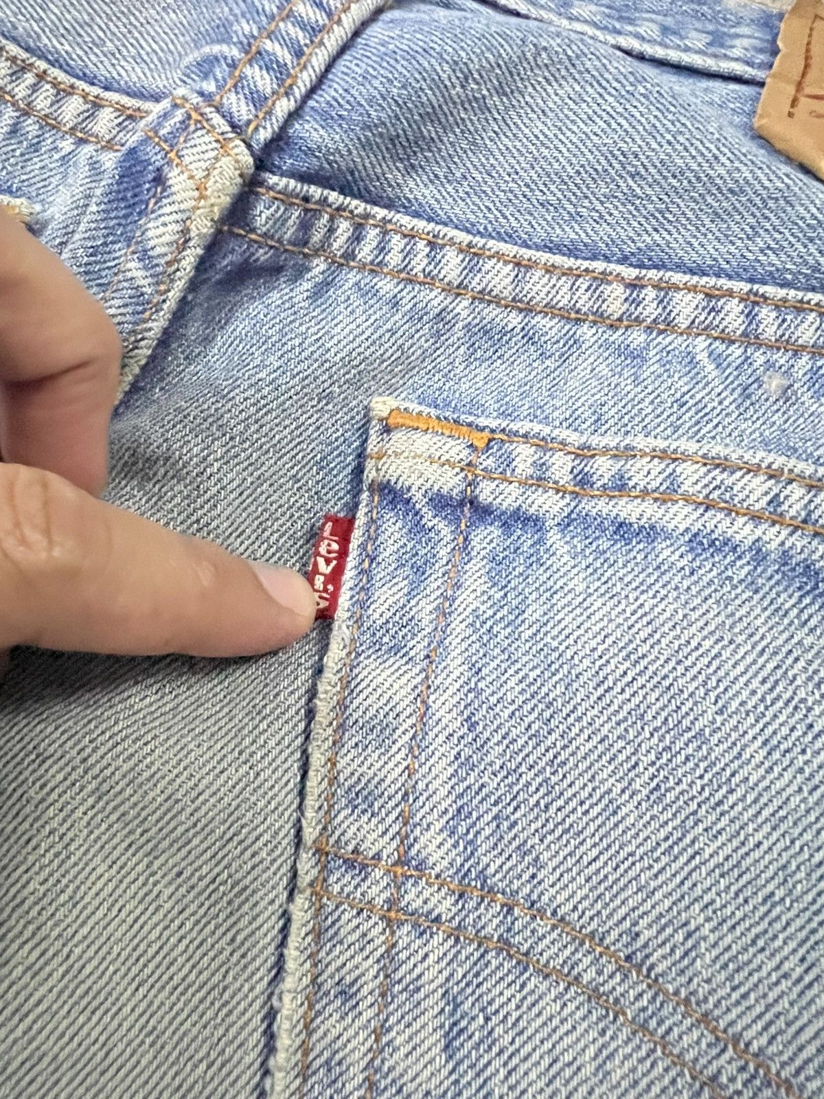 Levi's 💥Vintage 90’s Levis 501xx Distress Mud Wash Jean USA Size US 32 / EU 48 - 19 Thumbnail