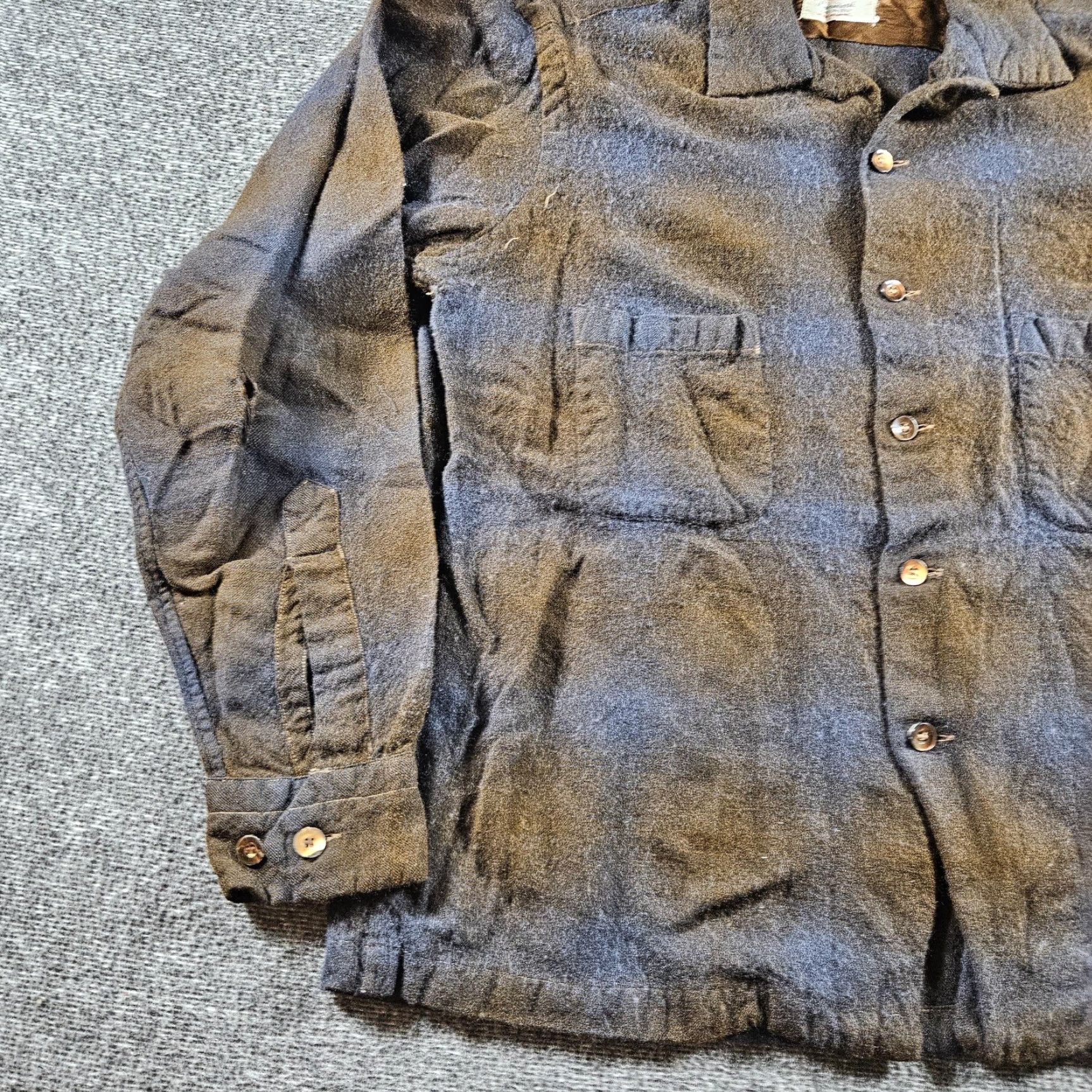 Vintage VINTAGE Game & Lake Jacket Mens Large Brown Wool Lined Made Italy Outdoor 60s Size US L / EU 52-54 / 3 - 2 Thumbnail