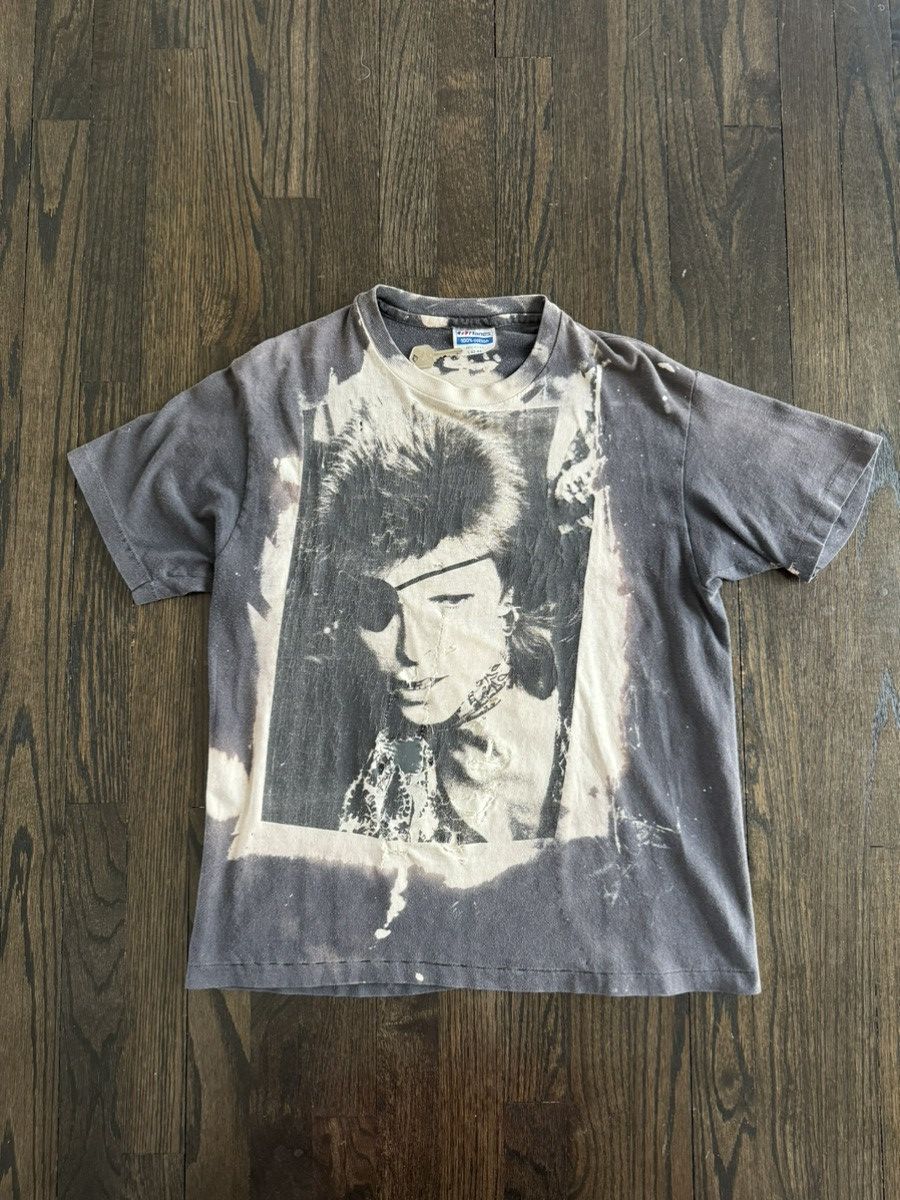 image of Band Tees x Vintage David Bowie Vintage 80’S Mosquitohead Halloween Jack in Grey, Men's (Size Large