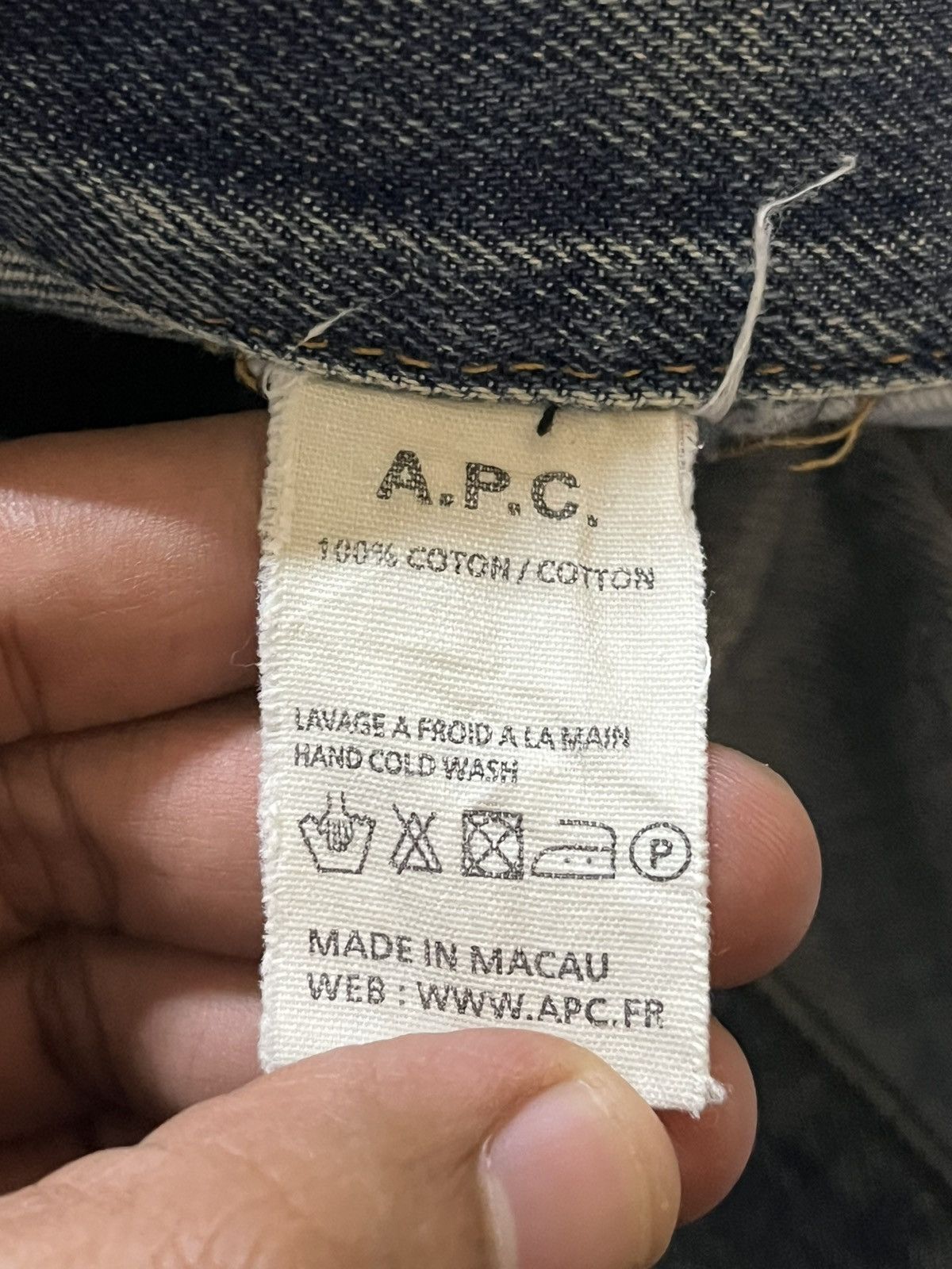 A.P.C. Vintage A.P.C Selvedge Faded Whiskers Denim Size US 31 - 11 Thumbnail
