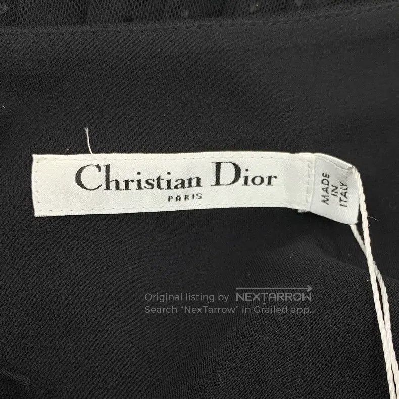 Dior Dior Black polka dot mesh casual skirt Size 25" / US 0 / IT 36 - 5 Thumbnail