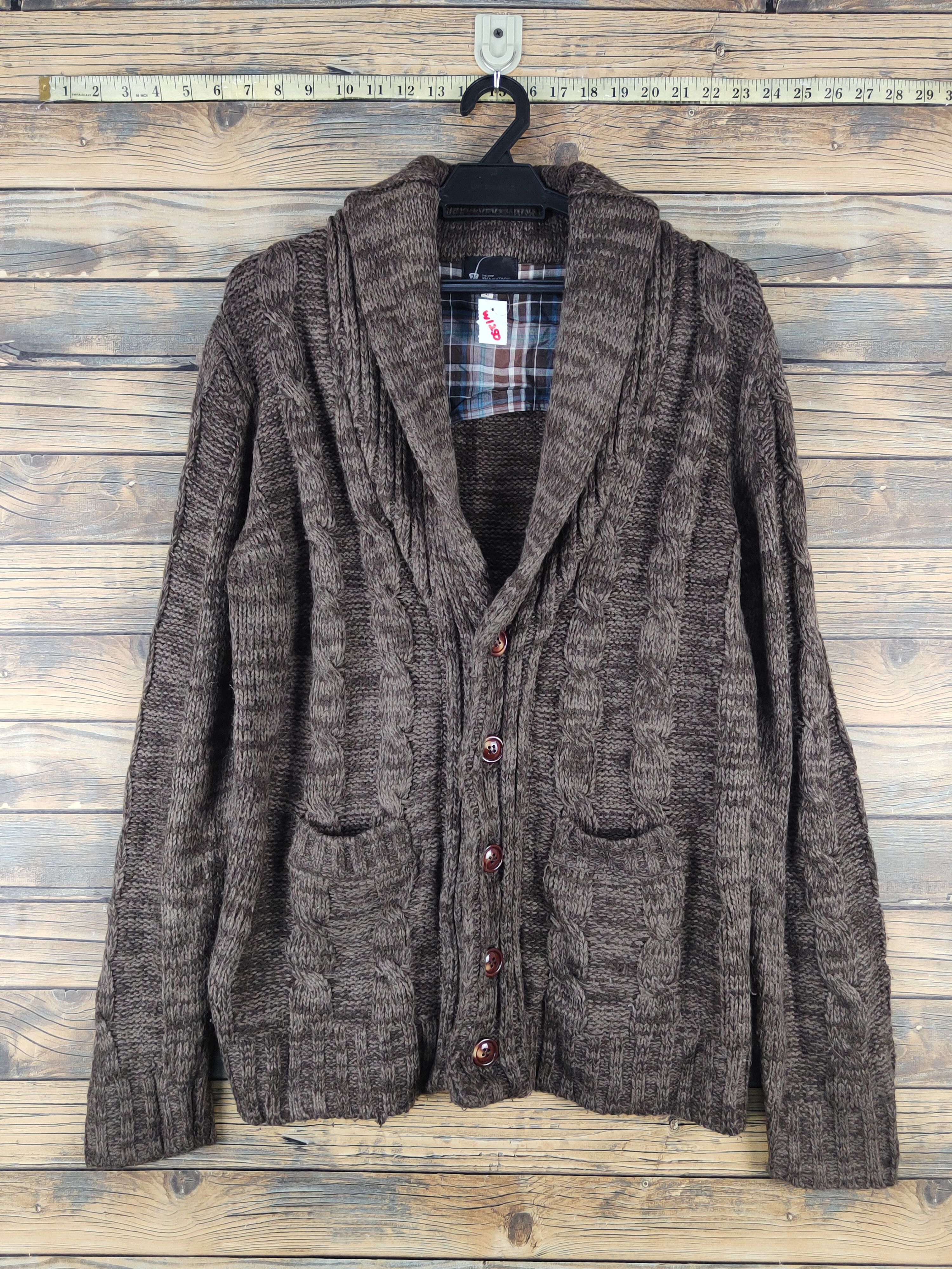 Takeo Kikuchi TK Mixpice Dark Brown Knitwear Cardigan #W1250 Size US M / EU 48-50 / 2 - 1 Thumbnail