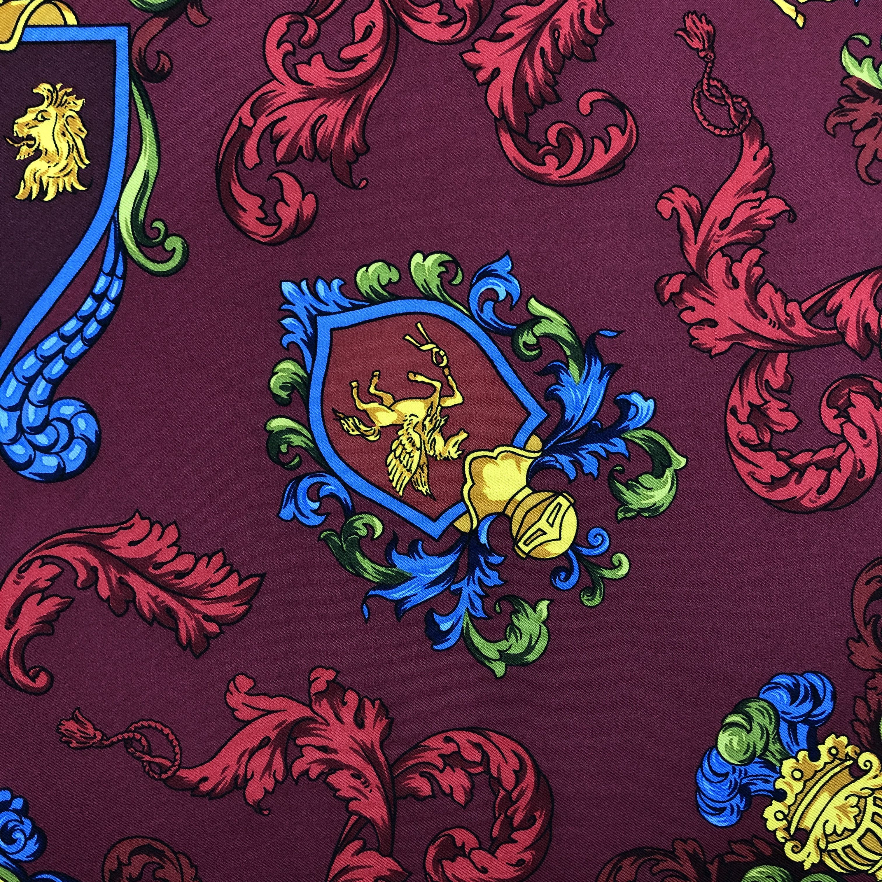 Roberta di Camerino × Vintage Vintage Roberta di Camerino SILK Scarf Twill Stole Wraps Size ONE SIZE - 5 Thumbnail
