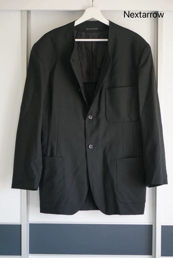 Yohji Yamamoto Yohji Yamamoto 95ss Collarless Jacket 2412-Nextarrow Size US S / EU 44-46 / 1 - 2 Thumbnail