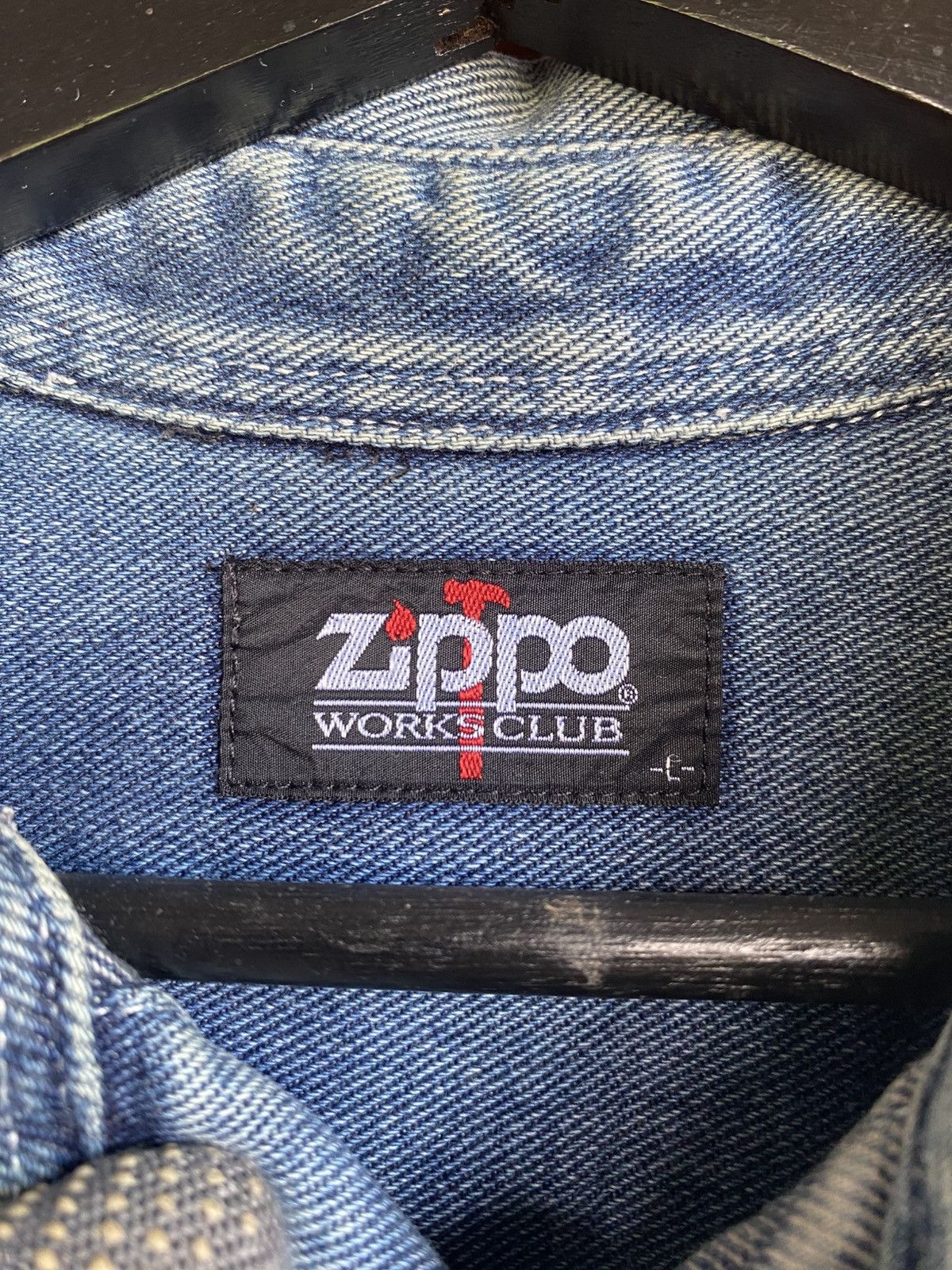 Zippo Vintage Zippo Works Club Denim Shirt Men’s Large - Classic Size US L / EU 52-54 / 3 - 8 Thumbnail