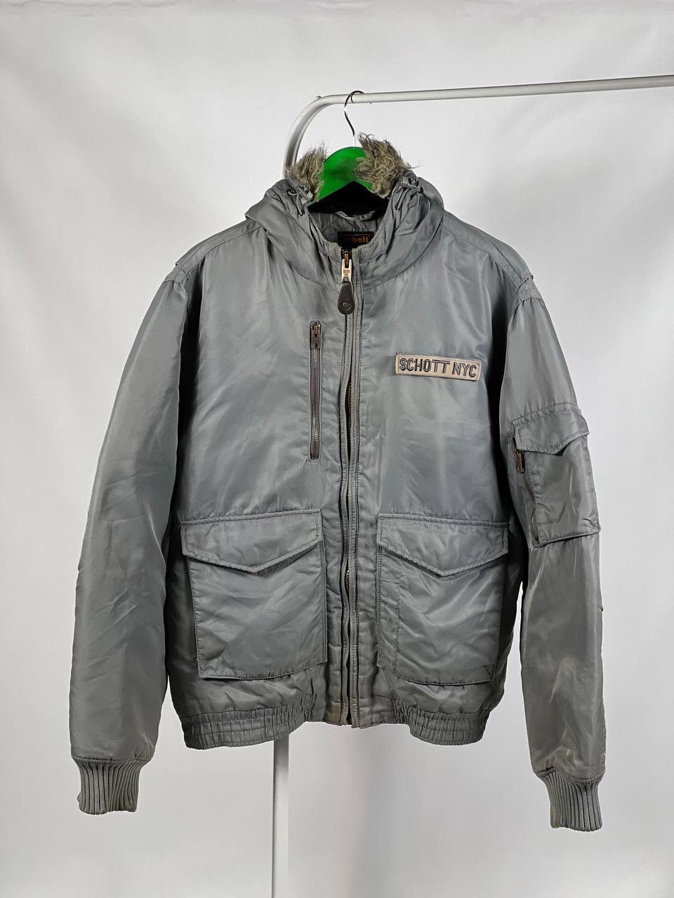 Schott SCHOTT NYC M-1 MILITARY WINTER AIR FLYERS BOMBER WITH HOOD | Grailed