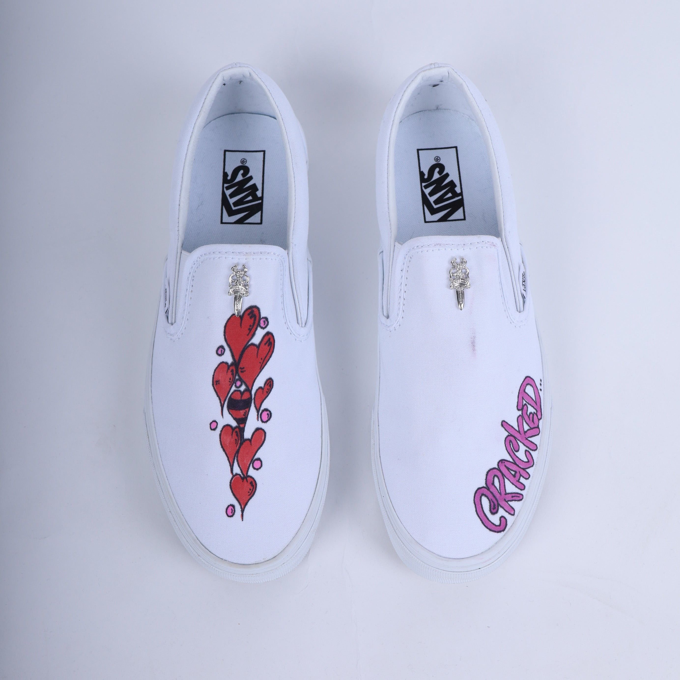 Chrome Hearts CHROME HEARTS X MATTY BOY HAND PAINTED VANS SLIP ONS Size US 10 / EU 43 - 4 Thumbnail