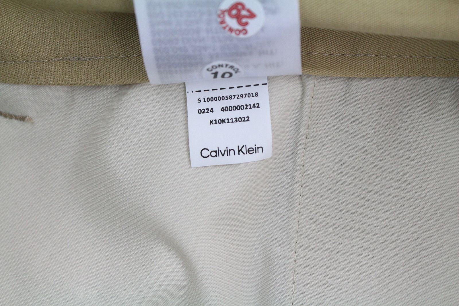 Calvin Klein DYED TENCEL TAPERED W33/L32 Brown Linen Trousers 85159 Size US 33 - 10 Thumbnail