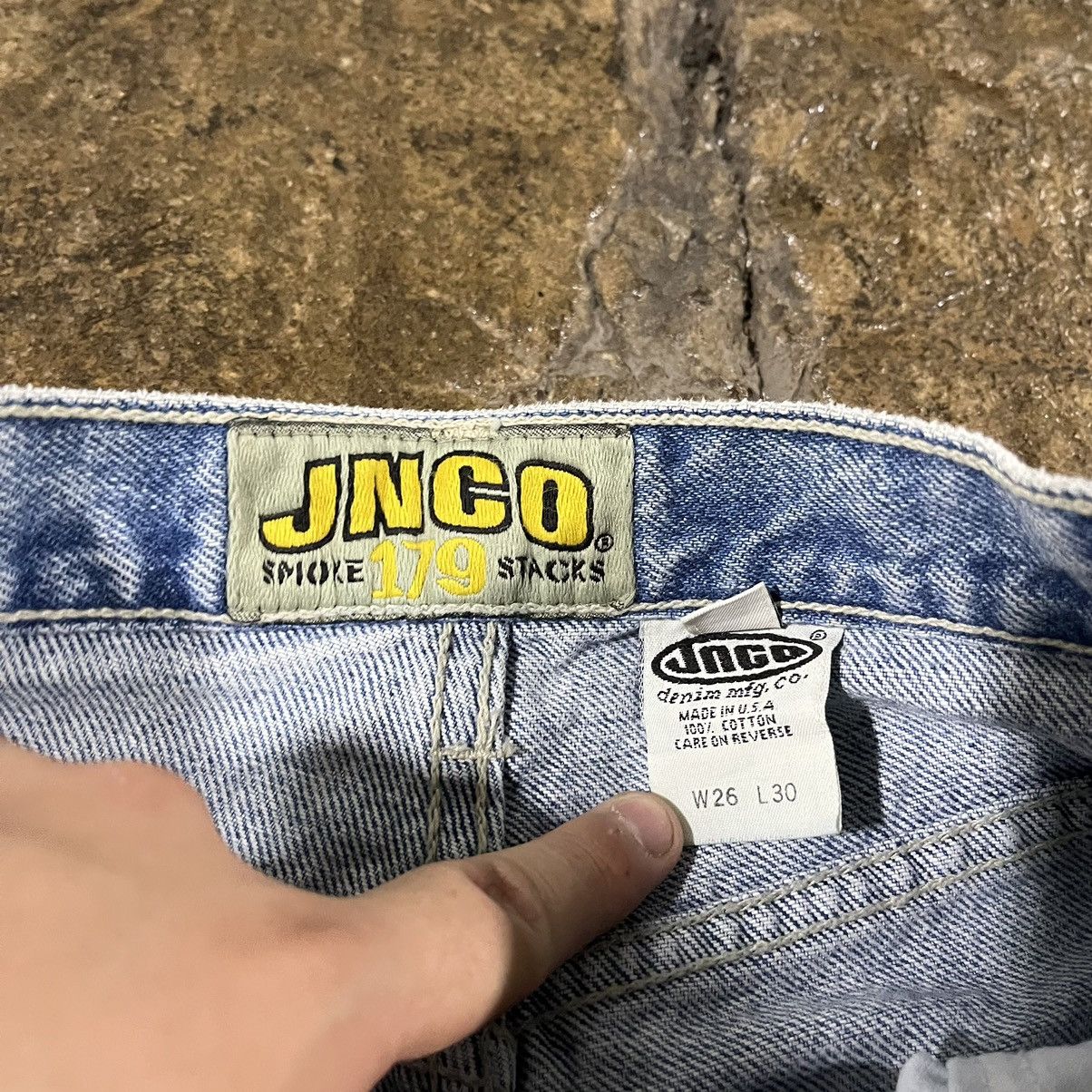 JNCO × Vintage CRAZY VINTAGE JNCO JEANS BAGGY WIDE LEG GRUNGE SKATER NWT Size US 26 / EU 42 - 11 Thumbnail