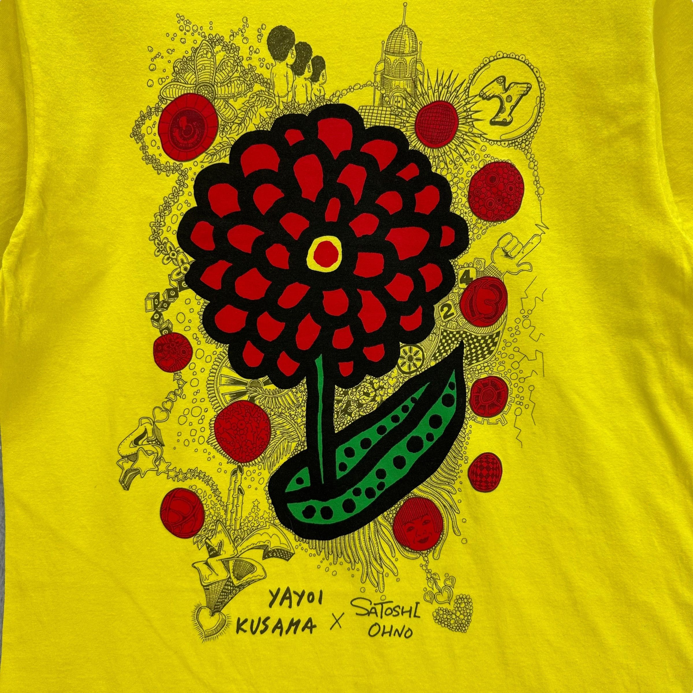 Vintage 90's 24 HOUR TELEVISION Love Flower Single Stitch T #A6-0146 Size US M / EU 48-50 / 2 - 3 Thumbnail
