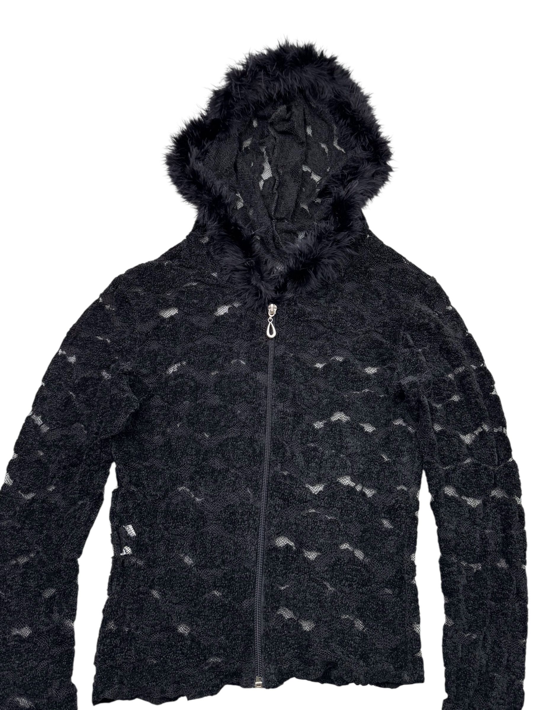 Japanese Brand Vintage Mesh Hoodie With Real Hood W307(V9) Size S / US 4 / IT 40 - 2 Thumbnail