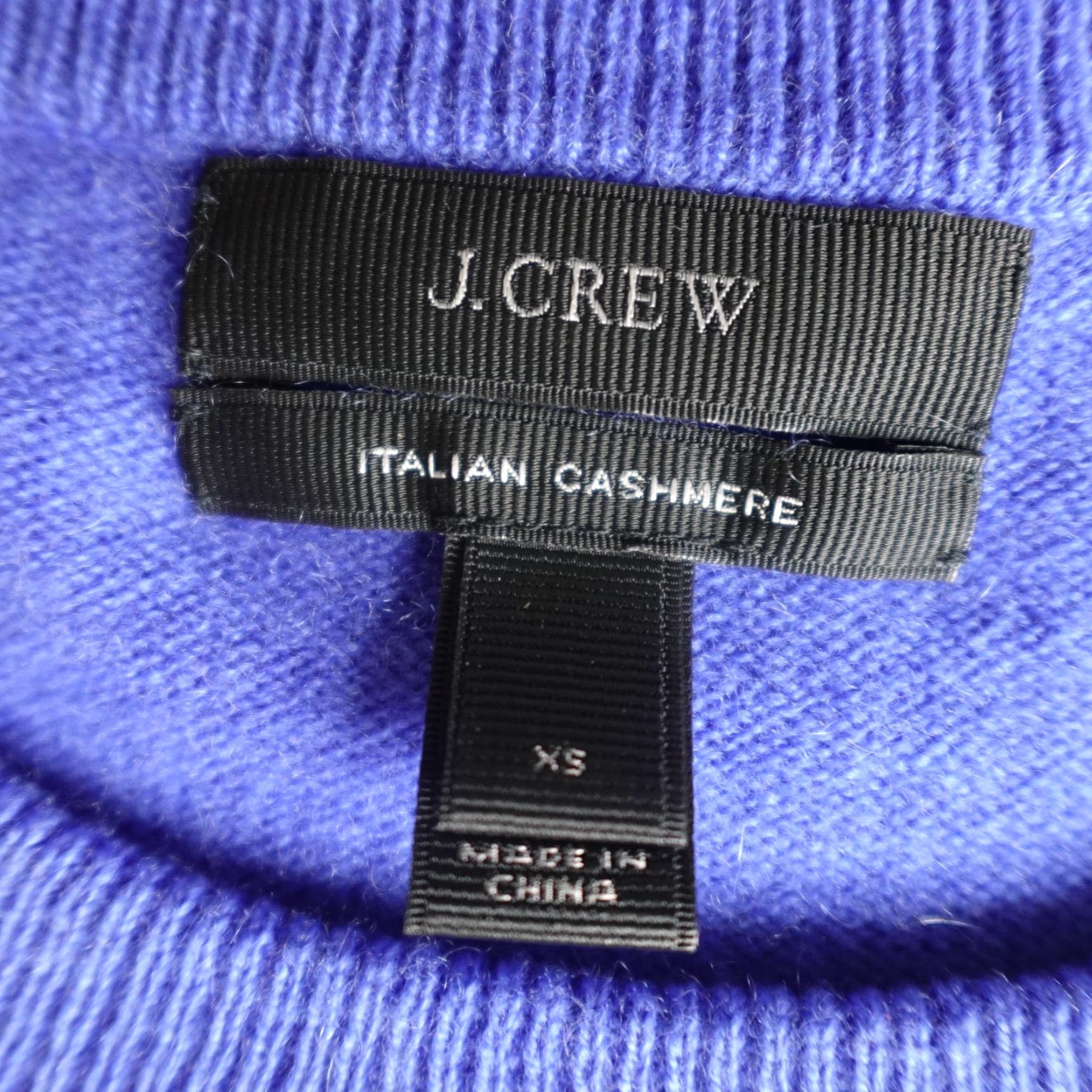 J.Crew J.Crew Womens Sweater XS Blue Solid Cashmere Crewneck 3/4 Sleeves Tippi 19869 Mens? Girls? Size XS / US 0-2 / IT 36-38 - 2 Thumbnail