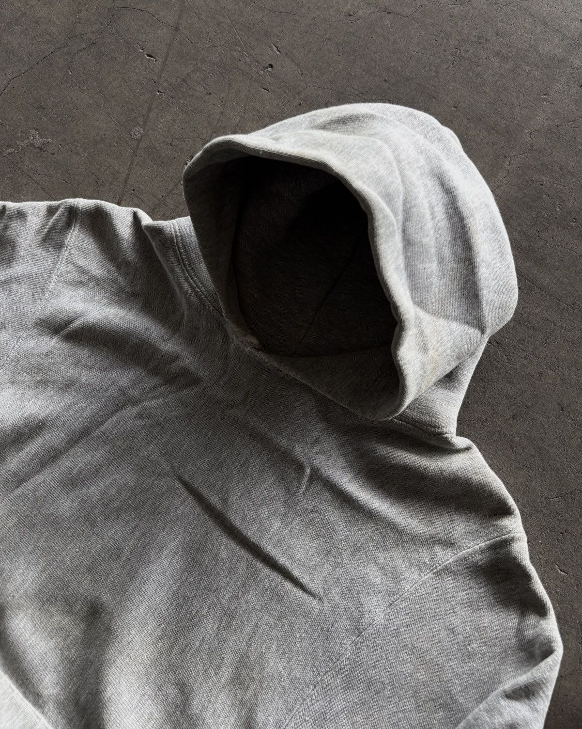 Champion 70s Champions Reverse Weave Distressed Grey Hoodie Size US M / EU 48-50 / 2 - 2 Thumbnail