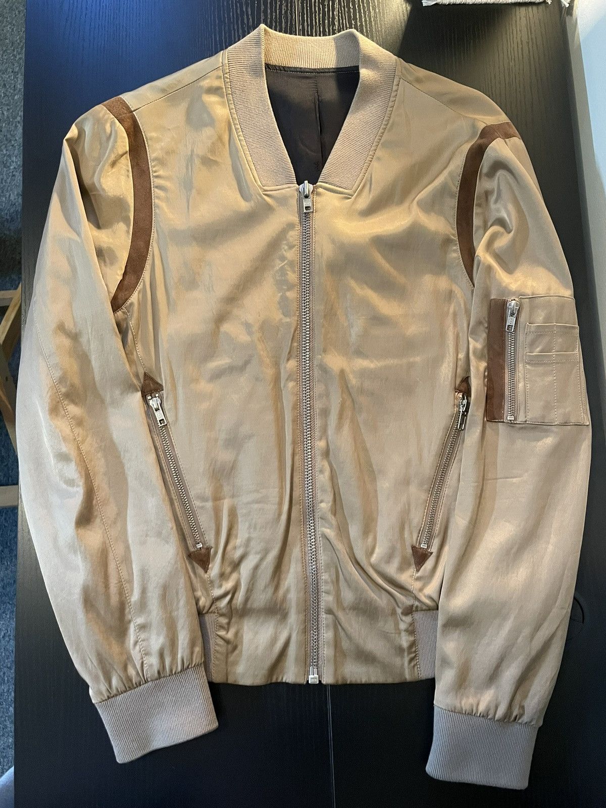 The Kooples The Kooples Gold Bomber Style Jacket Size US S / EU 44-46 / 1 - 1 Thumbnail