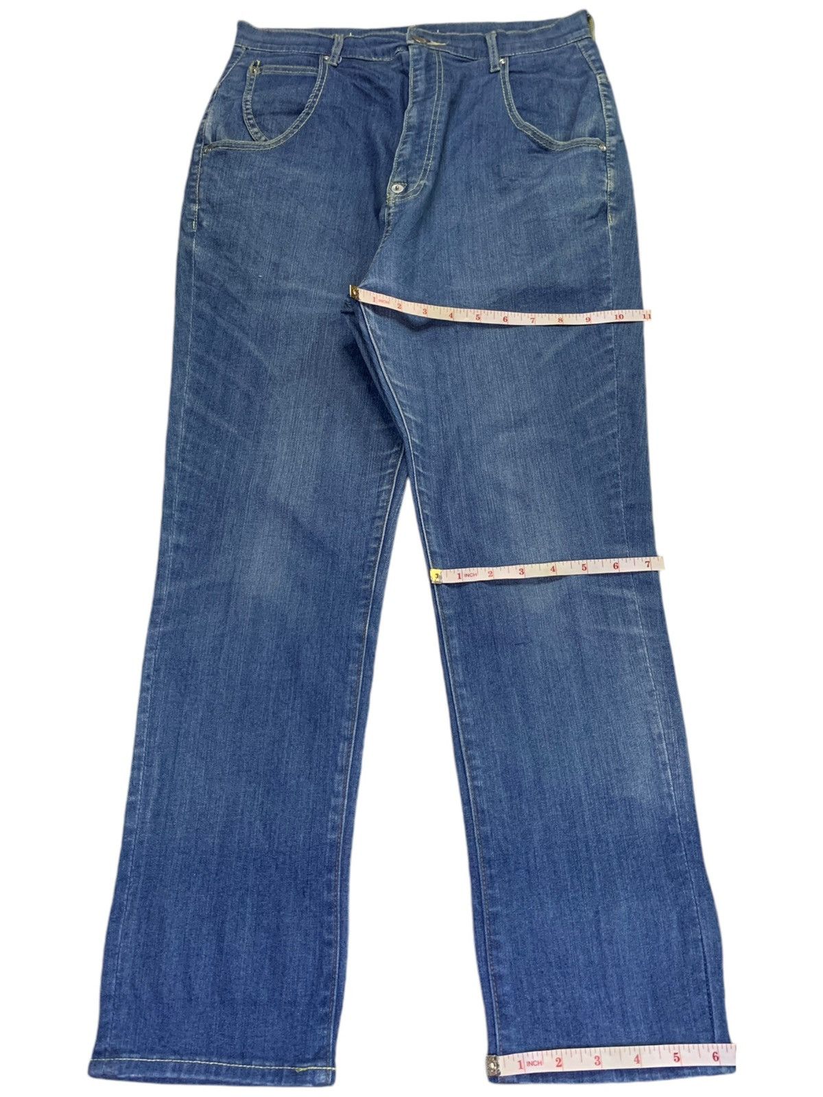 Issey Miyake Vintage Ne Net Issey Miyake Buckle Back Embellished Jeans Size 30" / US 8 / IT 44 - 15 Thumbnail