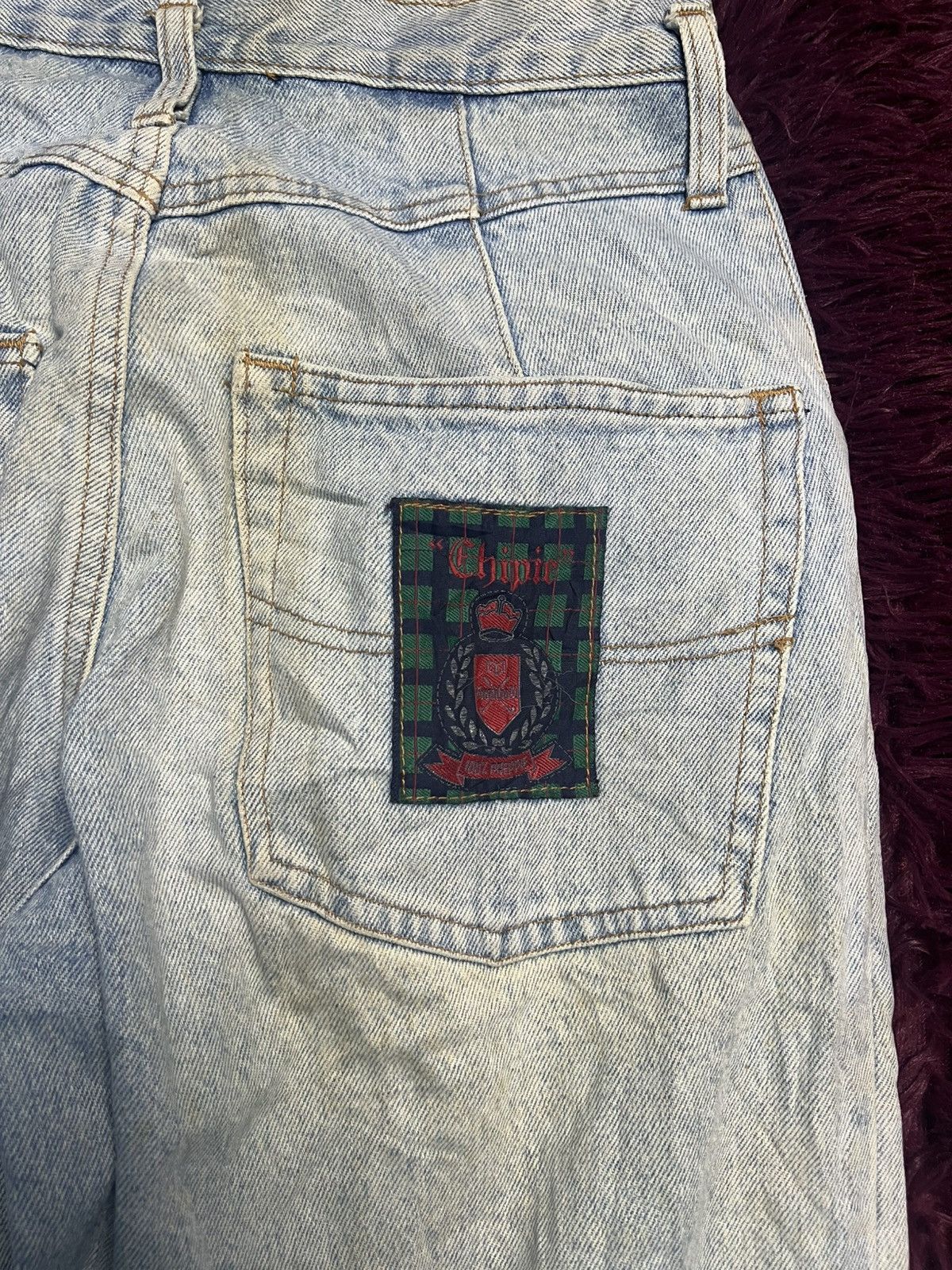 Other Vintage CHIPIE France Light Blue Denim Jeans (45) Size US 30 / EU 46 - 12 Thumbnail