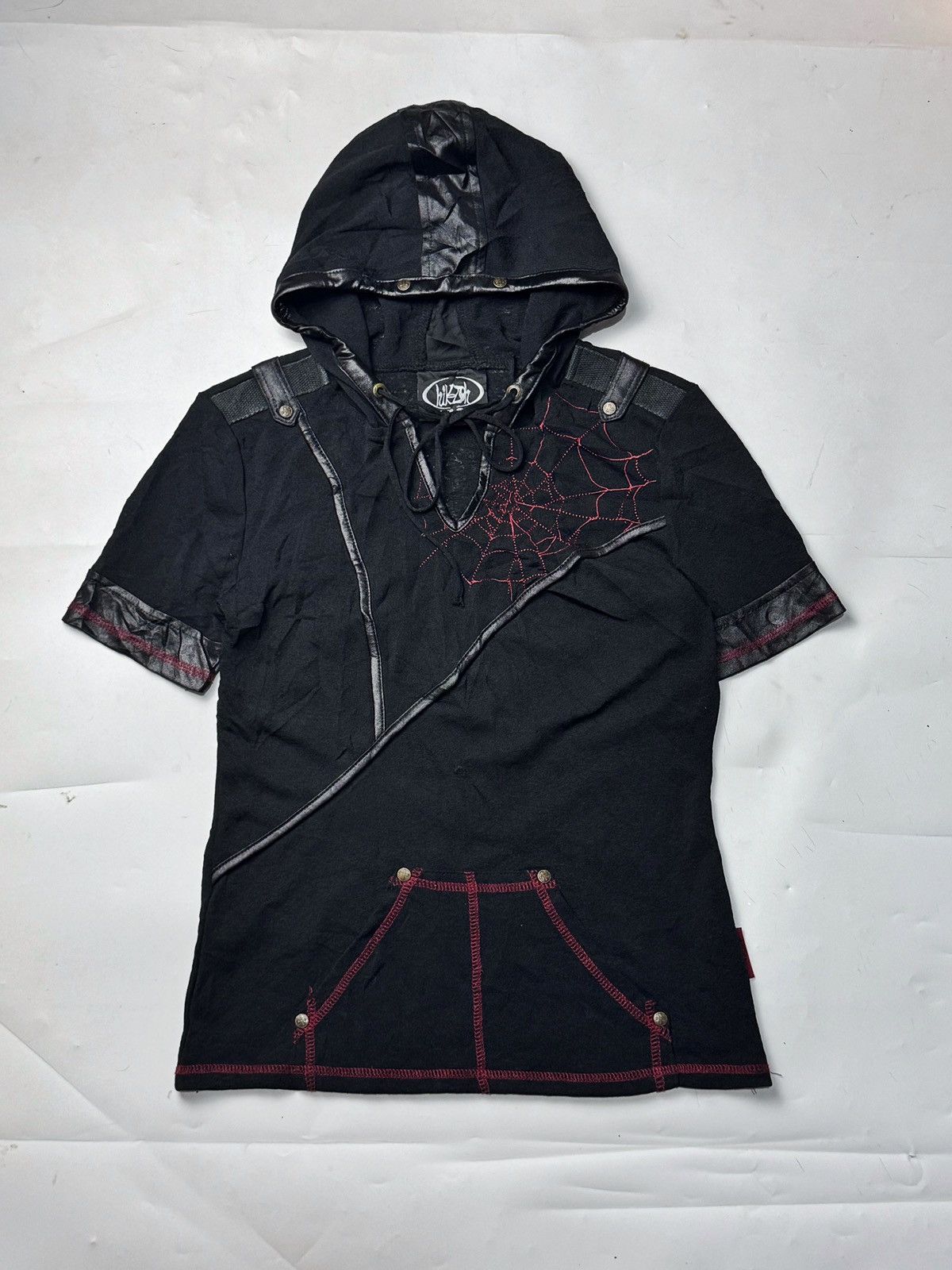 Punk LGB Ozzon Spider Hooded Tees Japanese Styled