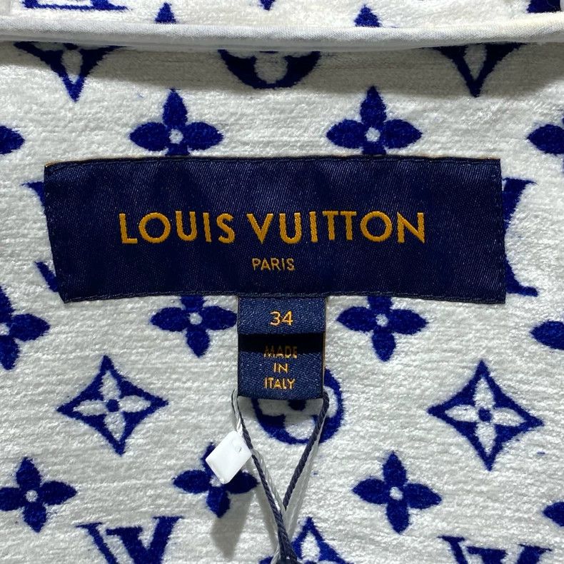 Louis Vuitton Louis Vuitton Navy print and floral print hooded jacket Size XXS / US 00 / IT 34 - 3 Thumbnail