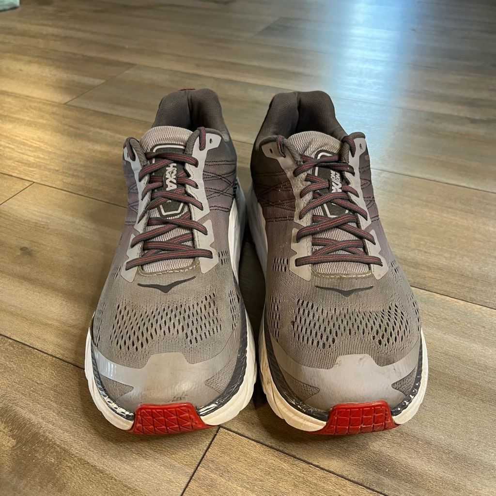Hoka Hoka One One Clifton Grey Athletic Shoe Men 13 Size US 13 / EU 46 - 1 Thumbnail