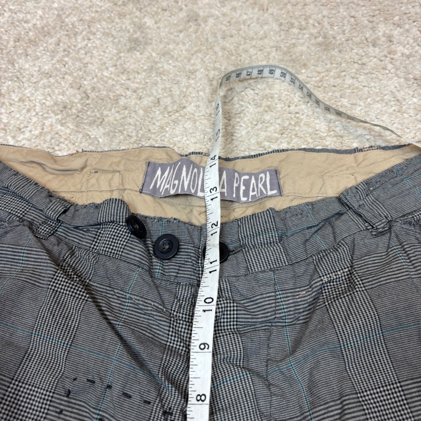 Magnolia Pearl Magnolia Pearl Cotton Charmie Pinstripe Trousers Size 36" / US 14 / IT 50 - 7 Thumbnail