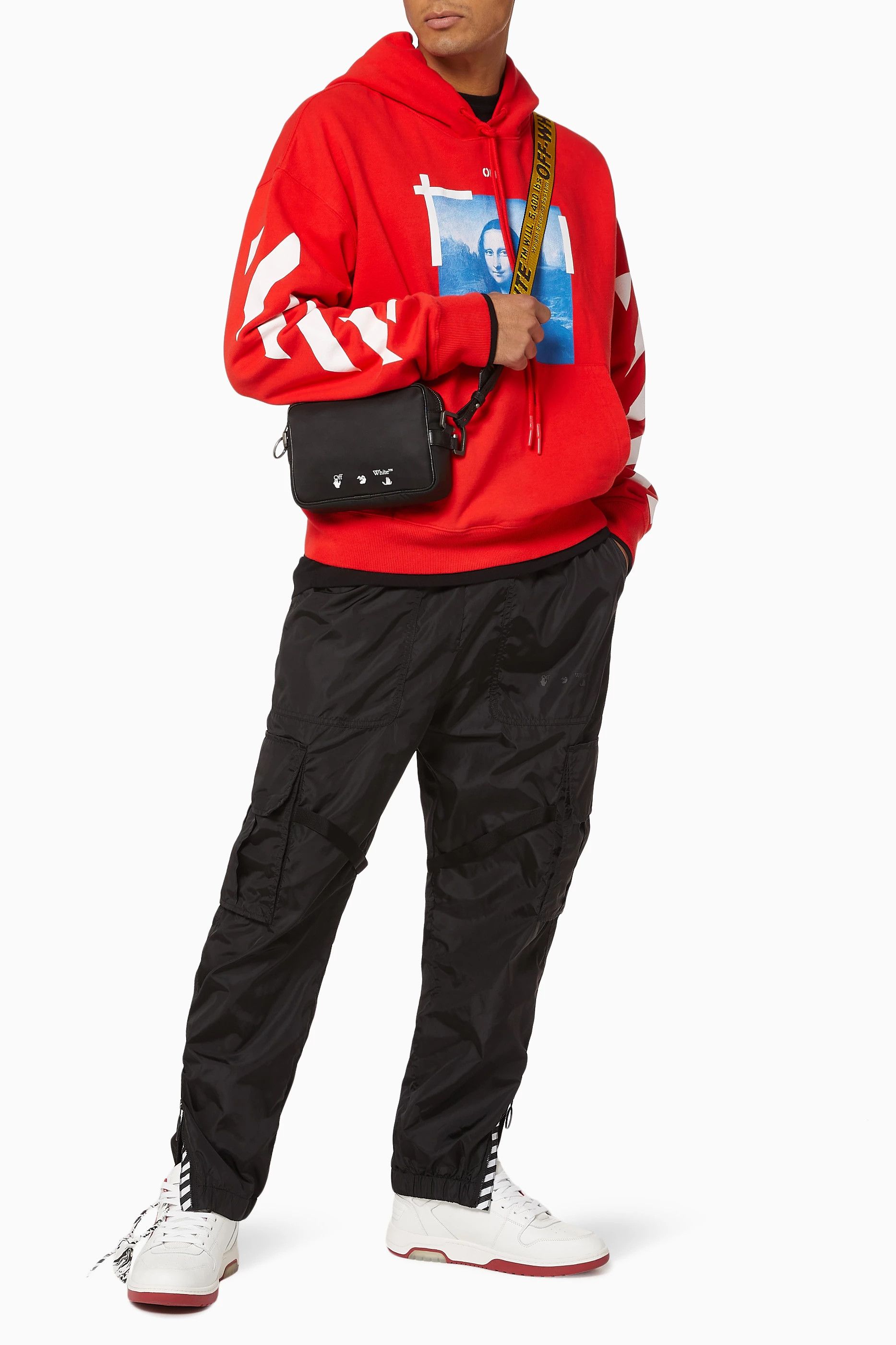 Off-White Red Mona Lisa Arrows Oversized Hoodie Size US S / EU 44-46 / 1 - 3 Thumbnail
