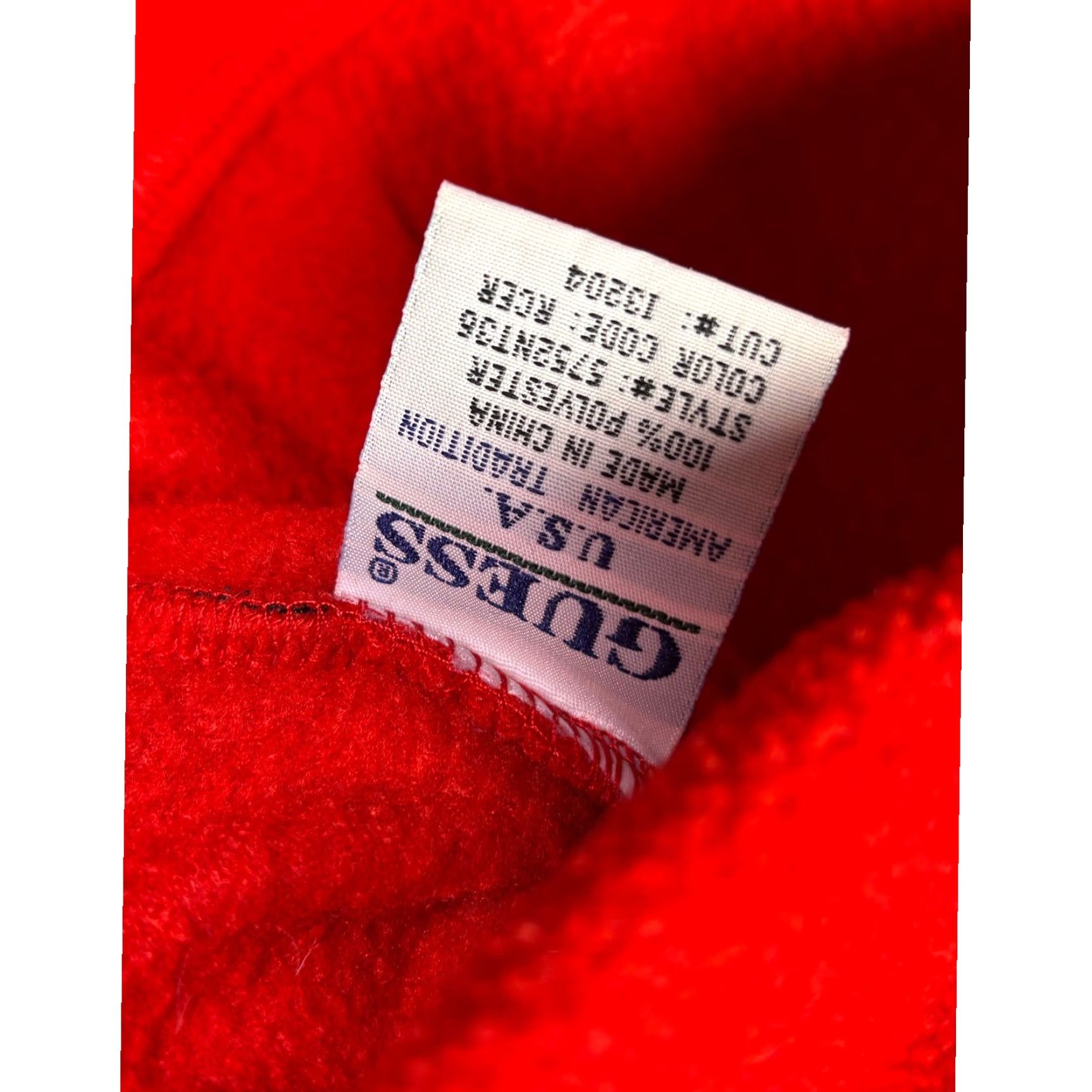 Guess VINTAGE Guess Sport Fleece Pullover Mens M Red 1/4 Snap Mock Neck Jacket Size US M / EU 48-50 / 2 - 4 Thumbnail