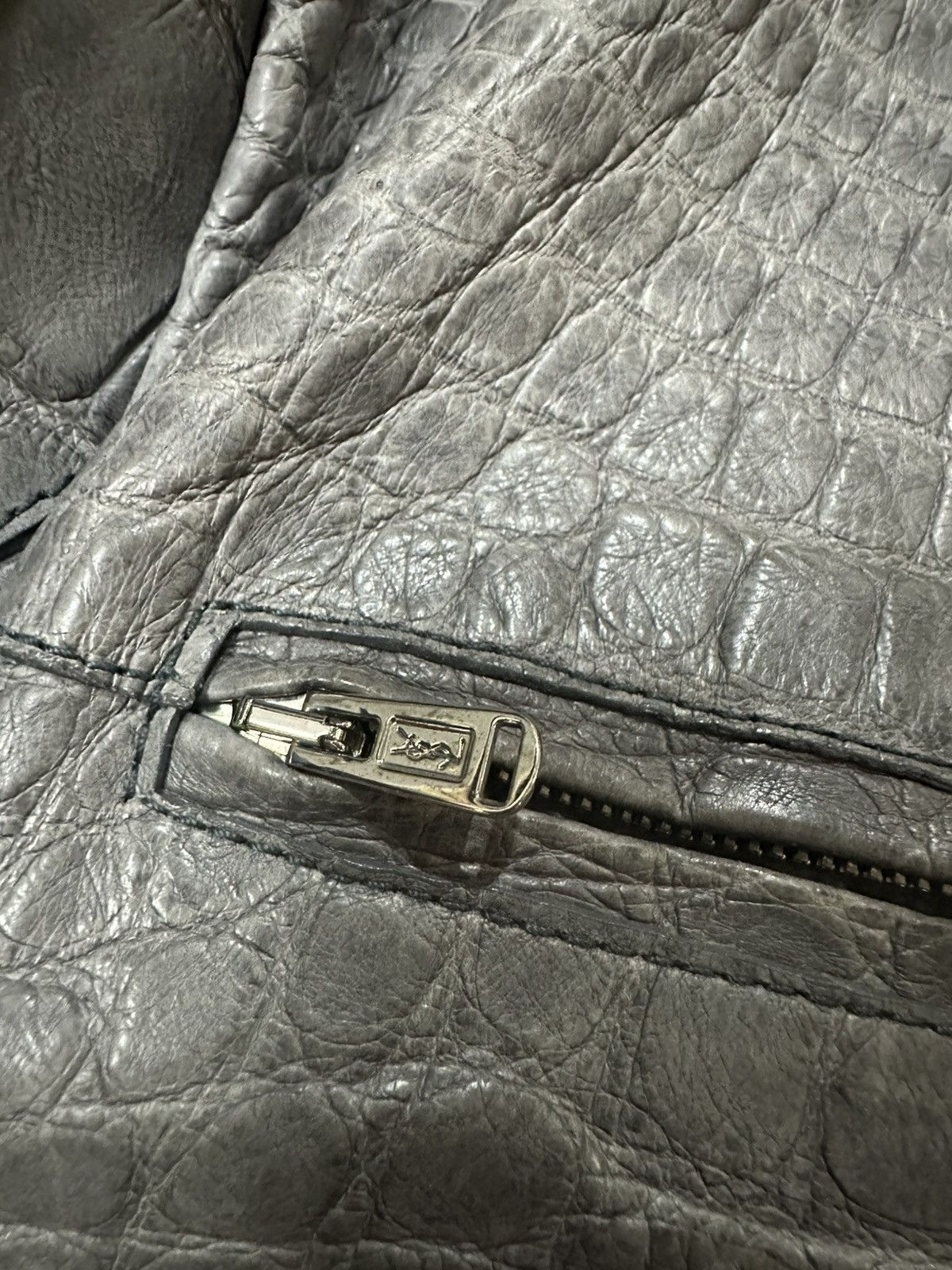 Yves Saint Laurent Ysl crocodile jacket Size US L / EU 52-54 / 3 - 6 Thumbnail