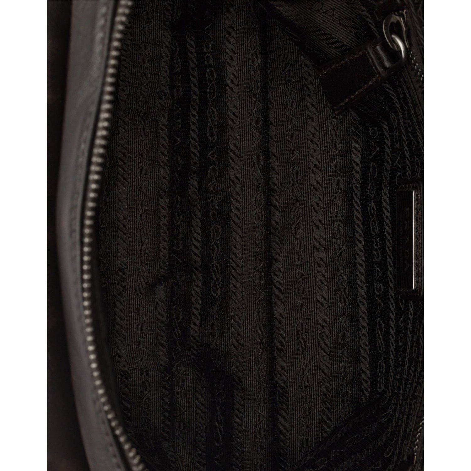 Prada PRADA $3500 Dark Brown Distressed Leather Shoulder Bag New & Size ONE SIZE - 4 Thumbnail