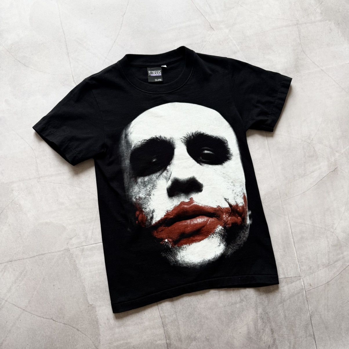 RARE 2008 Joker Batman Dark Knight Big Logo T-Shirt Marvel
