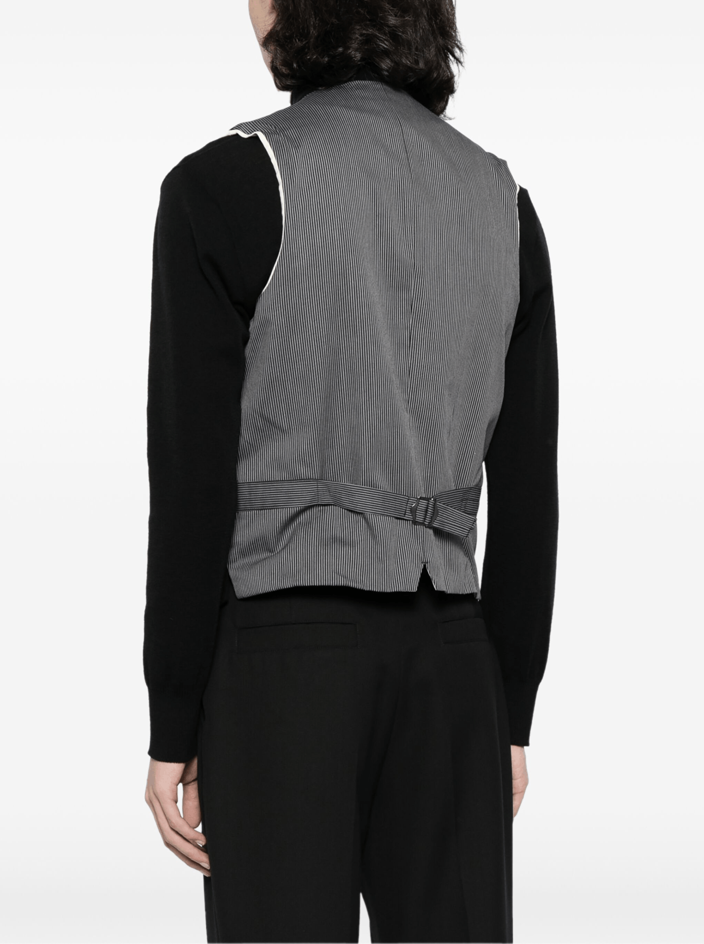Yohji Yamamoto Yohji Yamamoto Pour Homme - Double Layered Switching Vest Size US L / EU 52-54 / 3 - 12 Thumbnail
