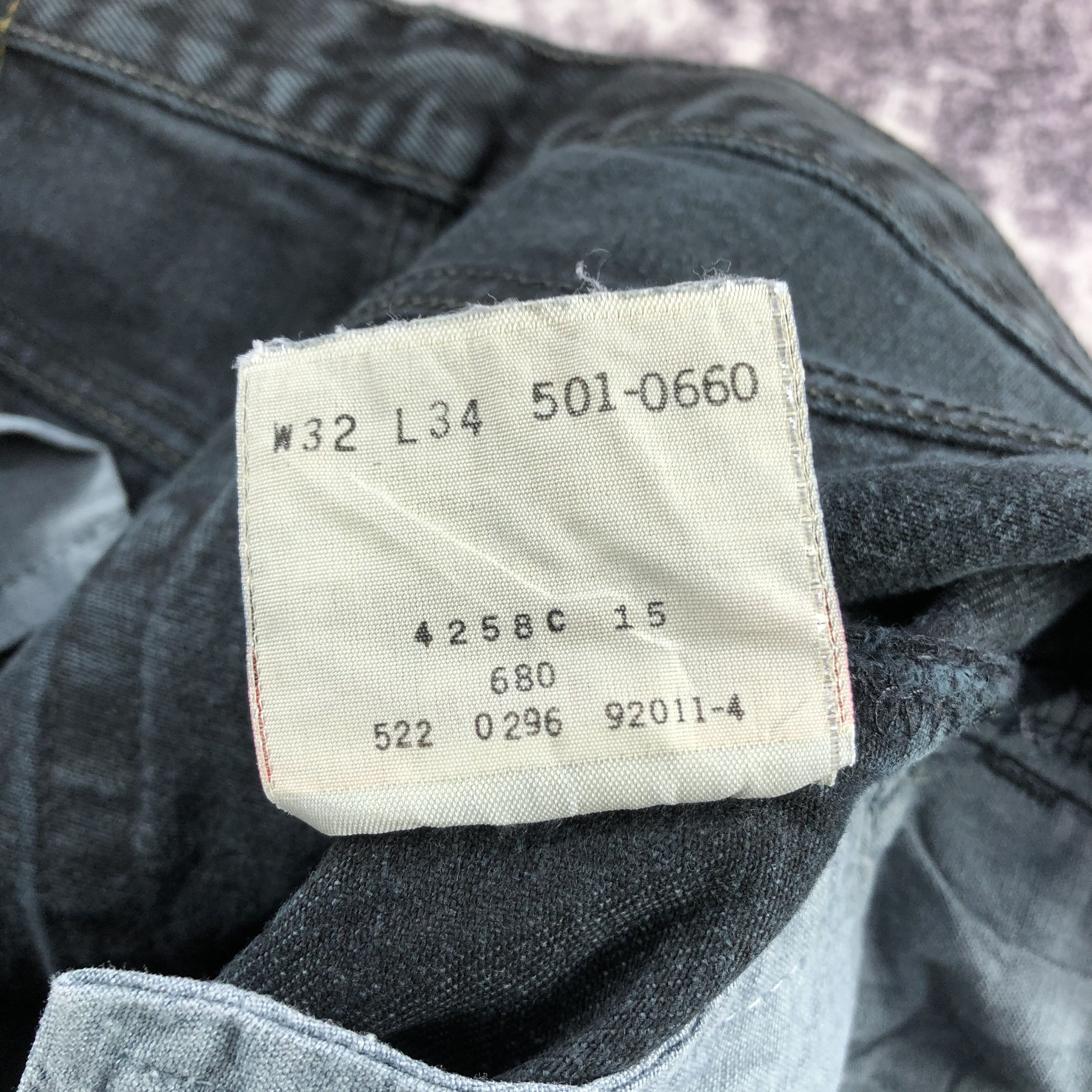 Levi's Faded Black Levis 501 Jeans-JM2507 Size US 30 / EU 46 - 16 Thumbnail