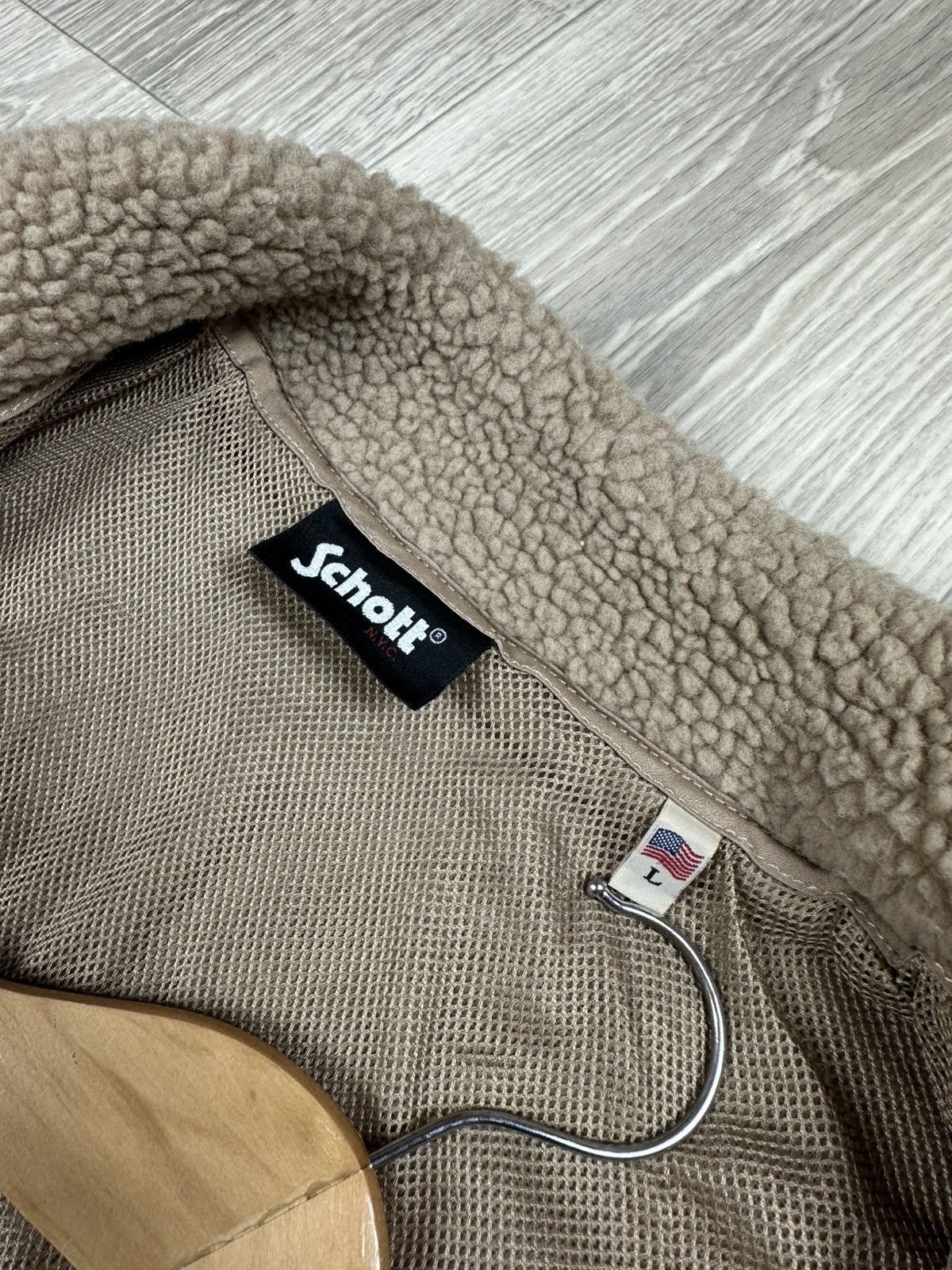 Schott Schott N.Y.C Men's Fleece Jacket Zip Up Polar Size L Size US L / EU 52-54 / 3 - 8 Thumbnail