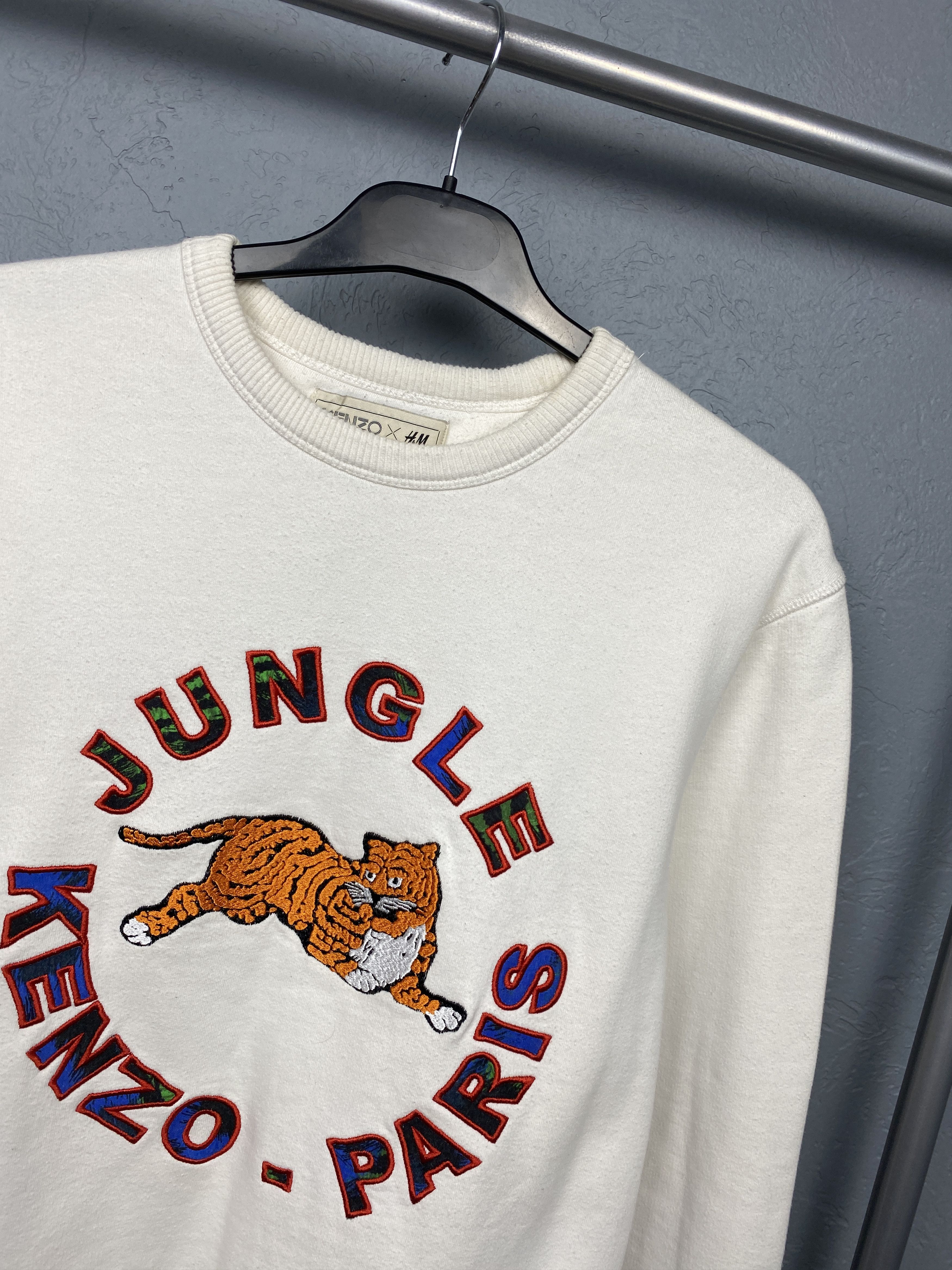 H&M × Kenzo Kenzo X HM Vintage Mens Jungle Crew Neck Sweatshirt Size US S / EU 44-46 / 1 - 2 Thumbnail