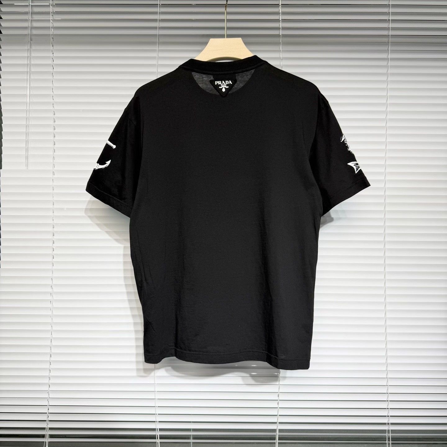 Prada Prada Black Mermaid Anchor Print T-shirt Size US M / EU 48-50 / 2 - 2 Thumbnail