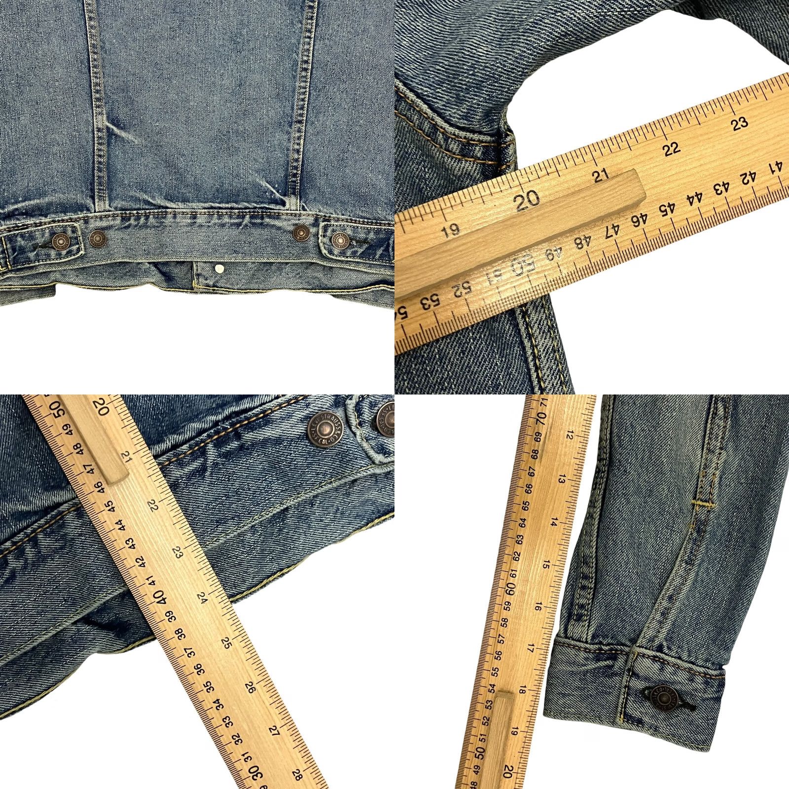 Levi's VINTAGE Levi's Denim Trucker Jacket Small Blue Red Tab Distressed Faded 72334 Mens Size US S / EU 44-46 / 1 - 8 Thumbnail