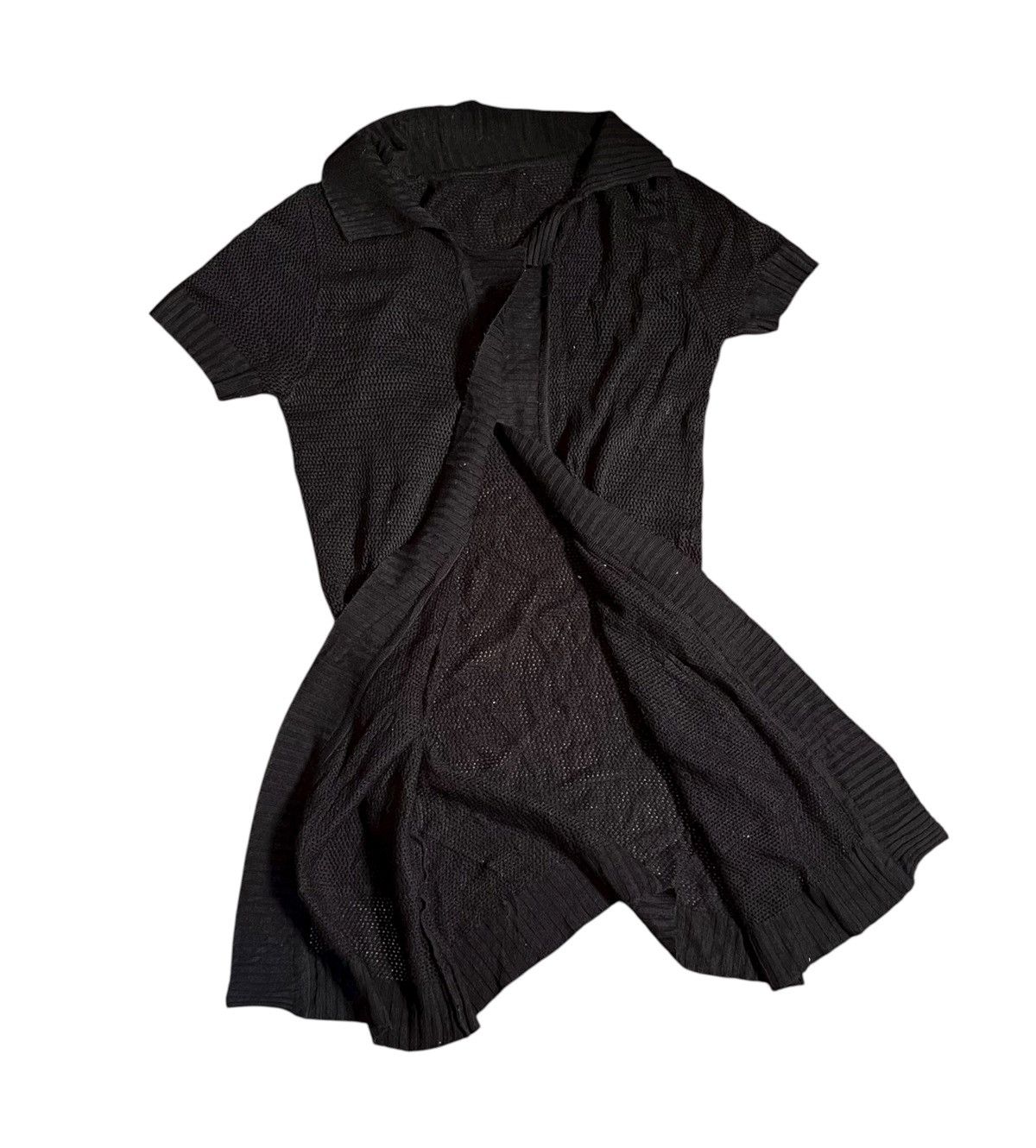 Yohji Yamamoto Vintage limi feu open knitted black outer Size S / US 4 / IT 40 - 3 Thumbnail