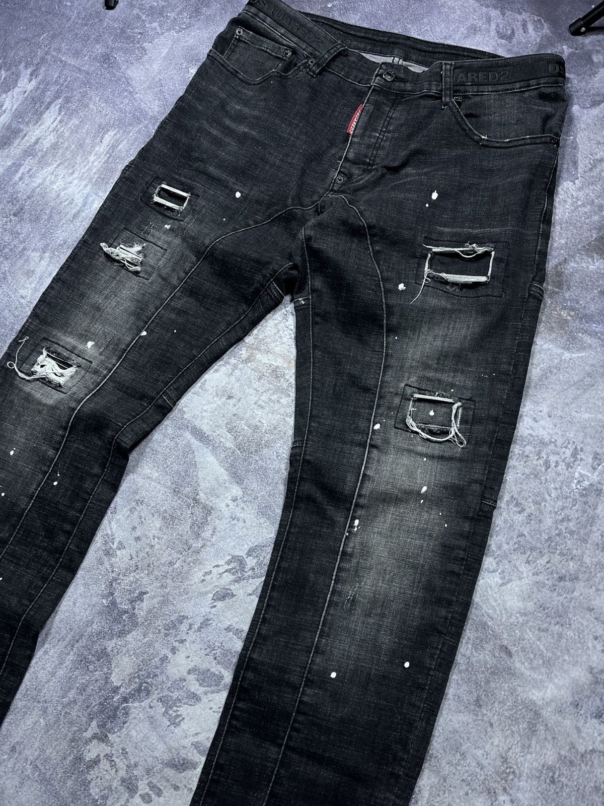 Dsquared2 Dsqaured2 Ripped Jeans Denim Vintage Streetwear Y2K Size US 40 / EU 56 - 3 Thumbnail