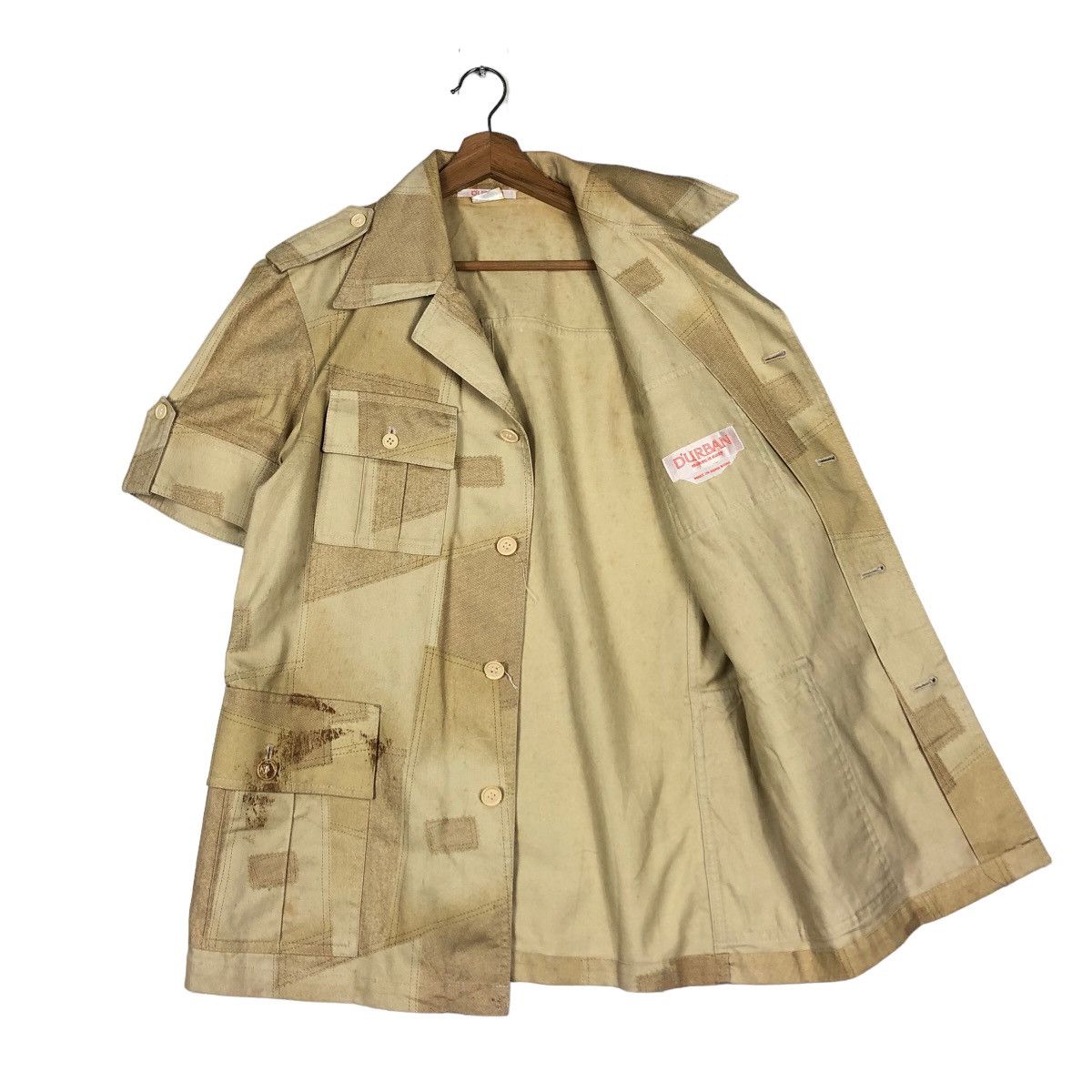 Japanese Brand Vintage Painted Patch Work Shirt Jacket DUrban Issey Miyake Size US M / EU 48-50 / 2 - 11 Thumbnail