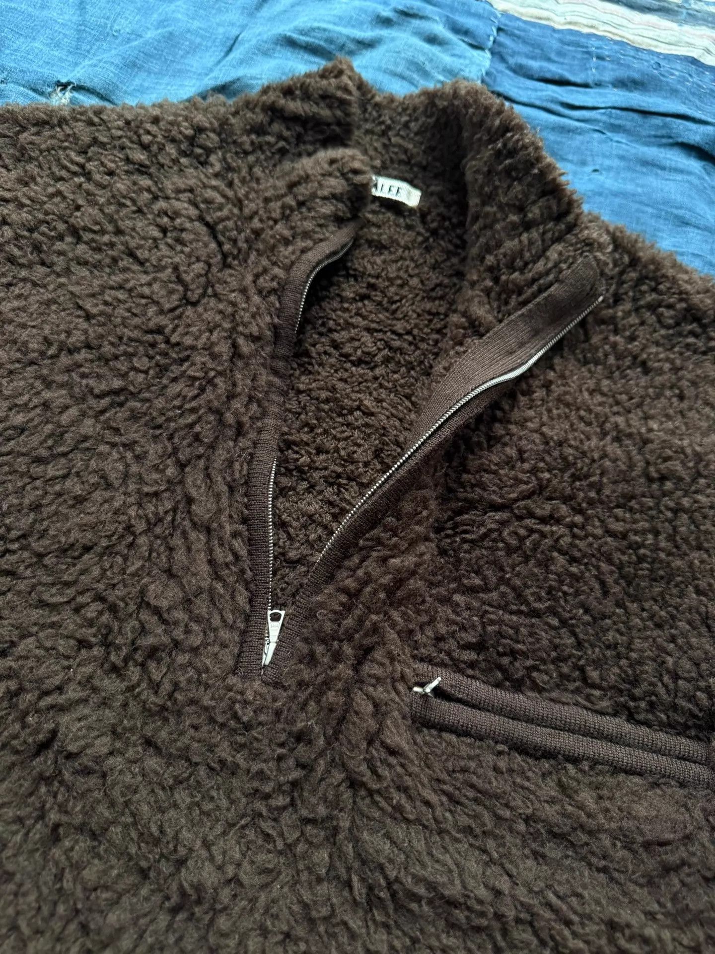 Auralee AURALEE 24AW Boa Knit PO HZ Merino Lamb Fleece Brn 3 Size US L / EU 52-54 / 3 - 5 Thumbnail