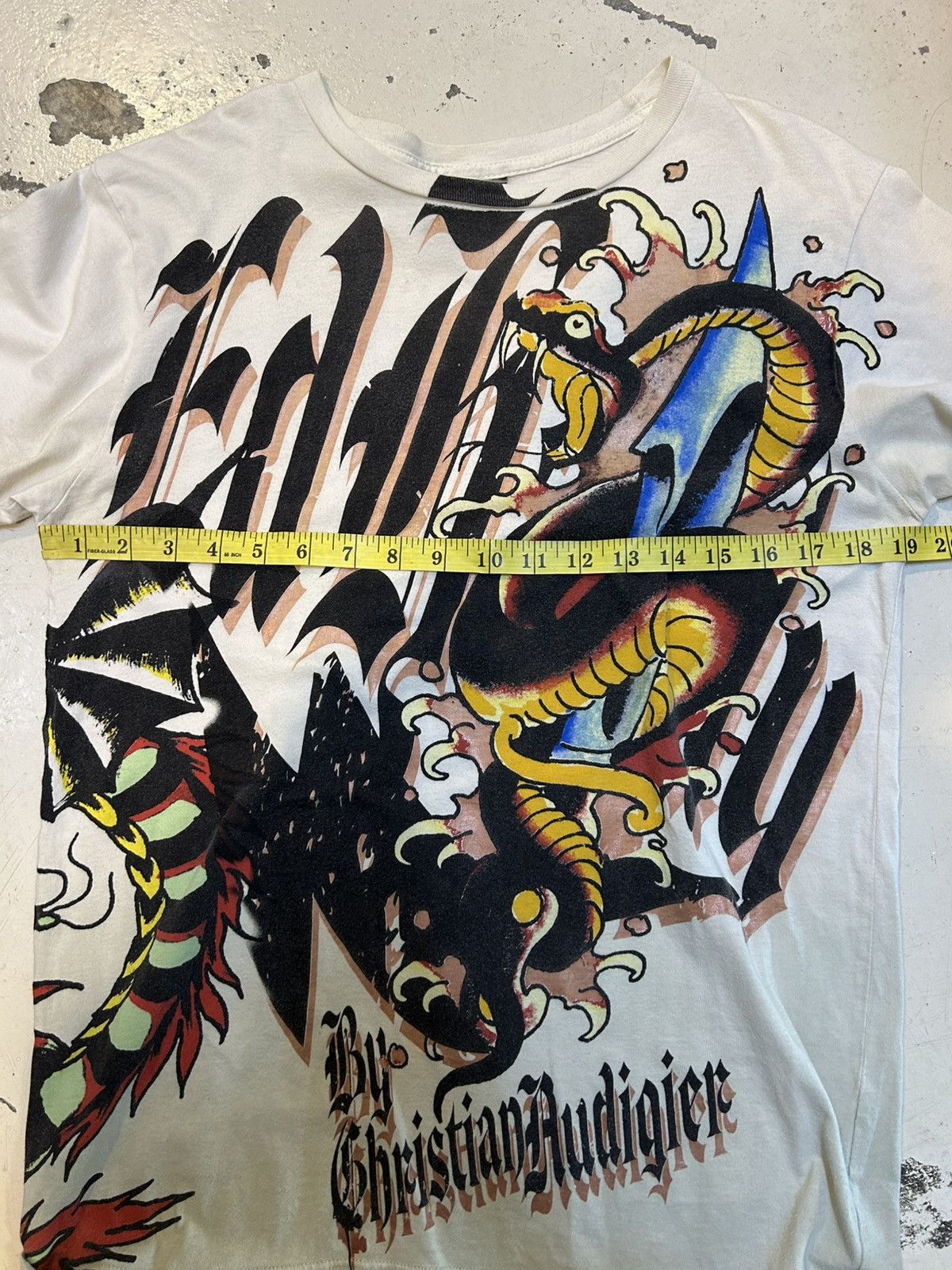 Ed Hardy Y2k Ed Hardy Overprint Snakes Tshirt Size US S / EU 44-46 / 1 - 18 Thumbnail