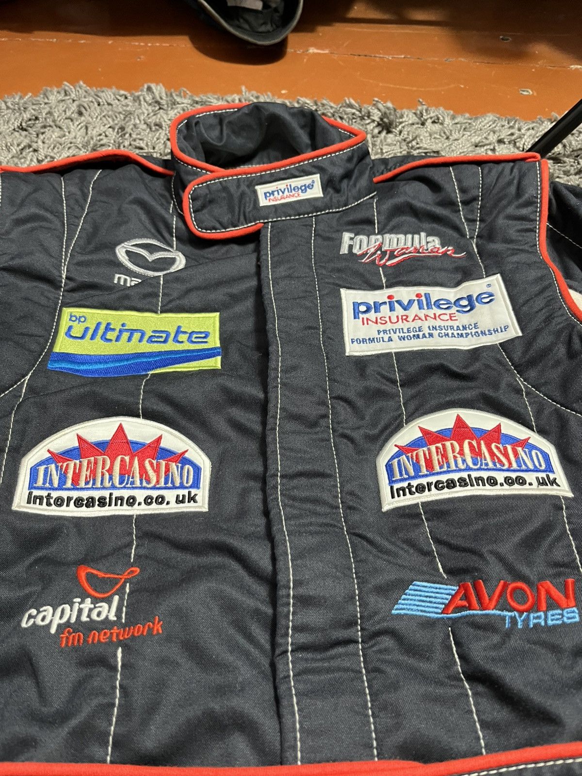 Formula 1 WORN SUIT 2004 FORMULA 1 JULIETTE THURSTON RACING F1 Size 30" / US 8 / IT 44 - 4 Thumbnail