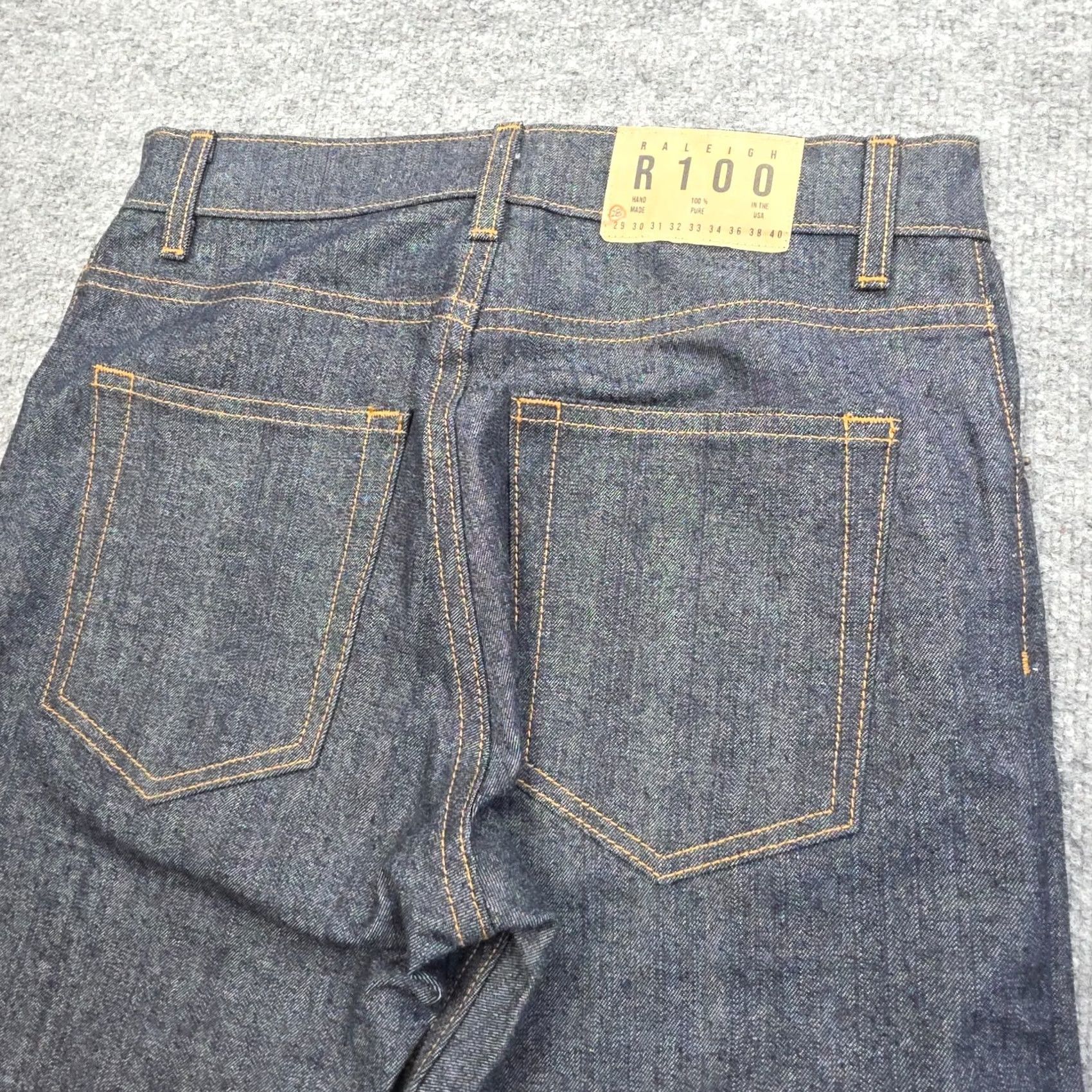 Raleigh Denim Raleigh Denim R100 Jeans Men's 28 x 32 Dark Blue USA NWOT Size US 32 / EU 48 - 4 Thumbnail