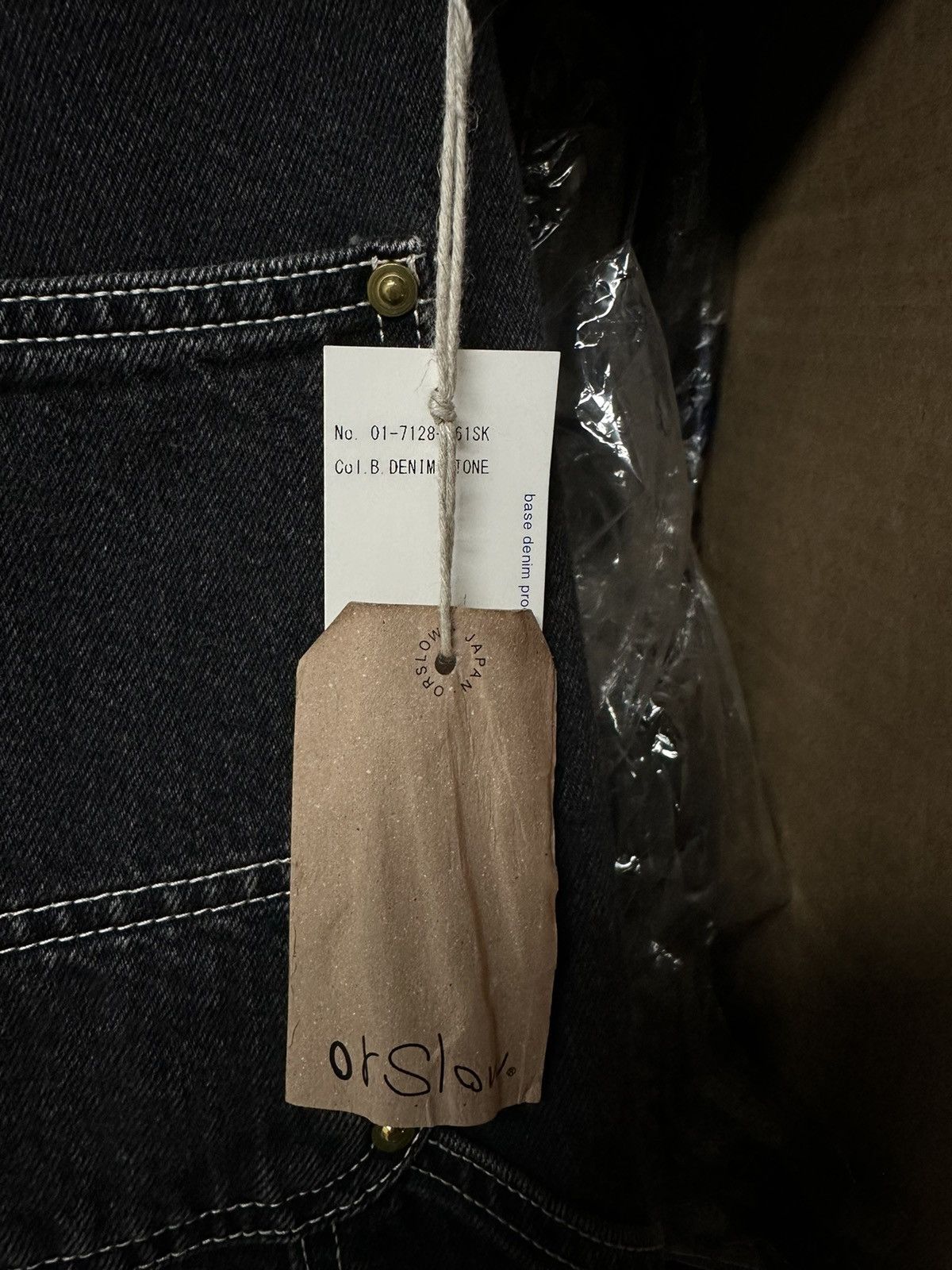 Orslow orSlow Black Denim Painter Shorts (Black Denim Stone) Size US 36 / EU 52 - 5 Thumbnail