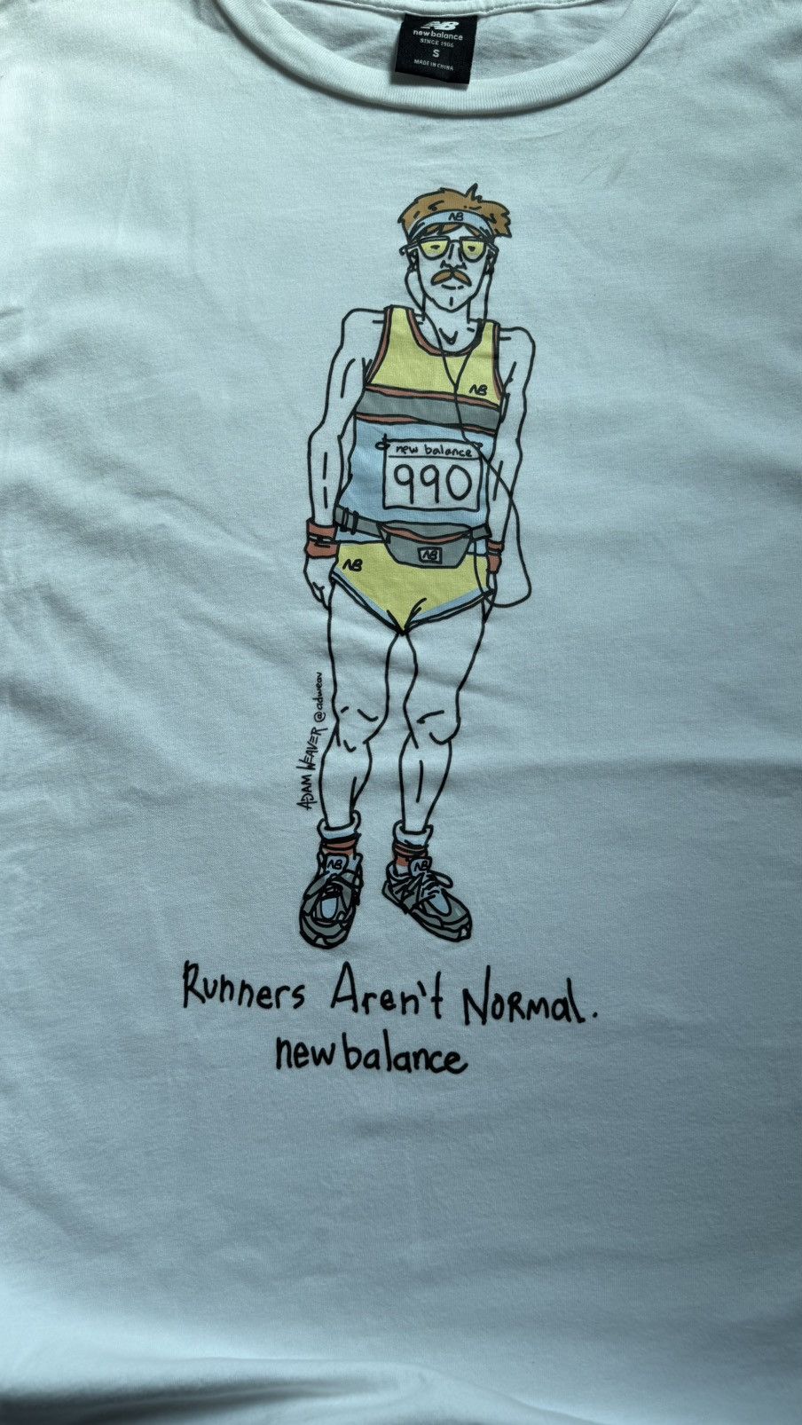New Balance New Balance x Adam Weaver "Runners Aren't Normal" Tshirt S Size US S / EU 44-46 / 1 - 2 Thumbnail