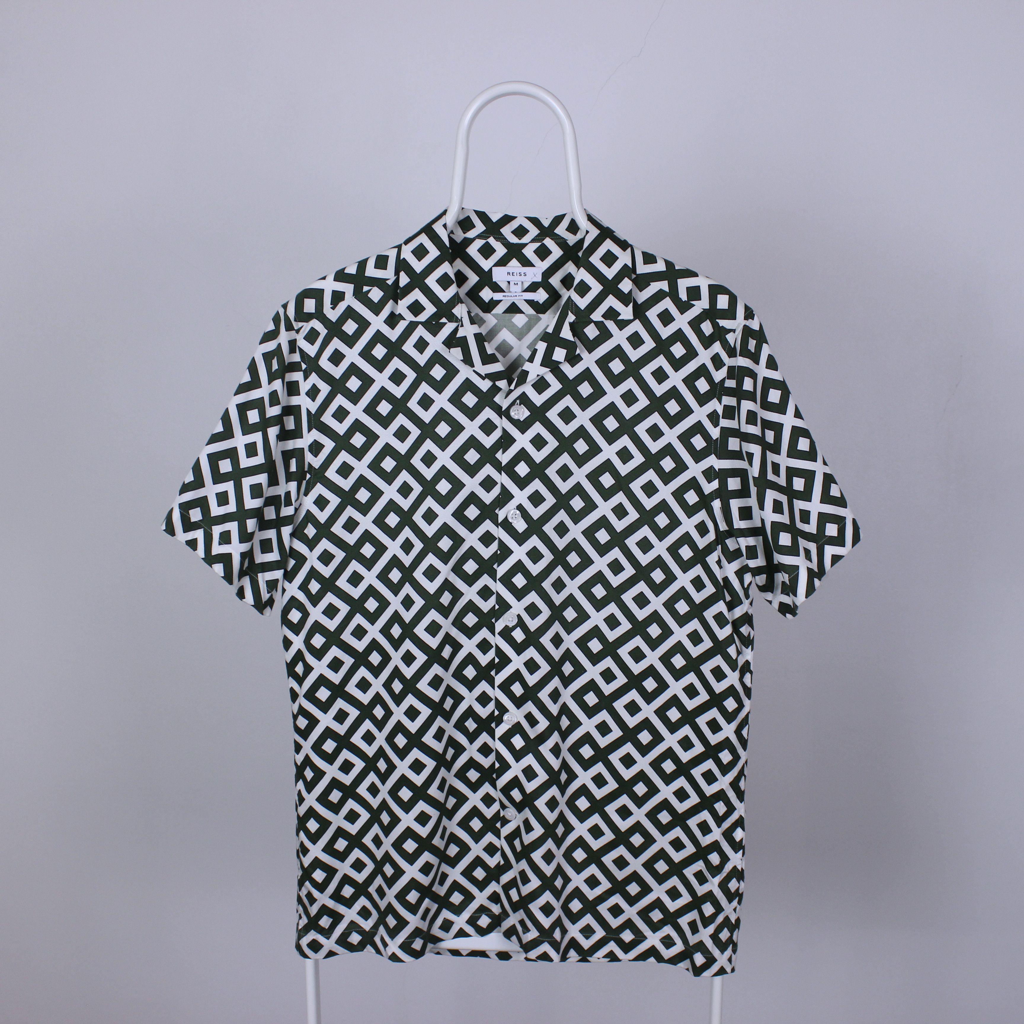 Reiss Reiss shirt Valencia Cuban Collar Geo Print Shirt M Size US M / EU 48-50 / 2 - 5 Thumbnail