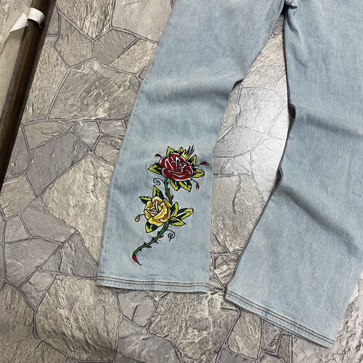 Ed Hardy Vintage Ed Hardy Jeans Y2K Flared Jeans Size 31" - 9 Thumbnail