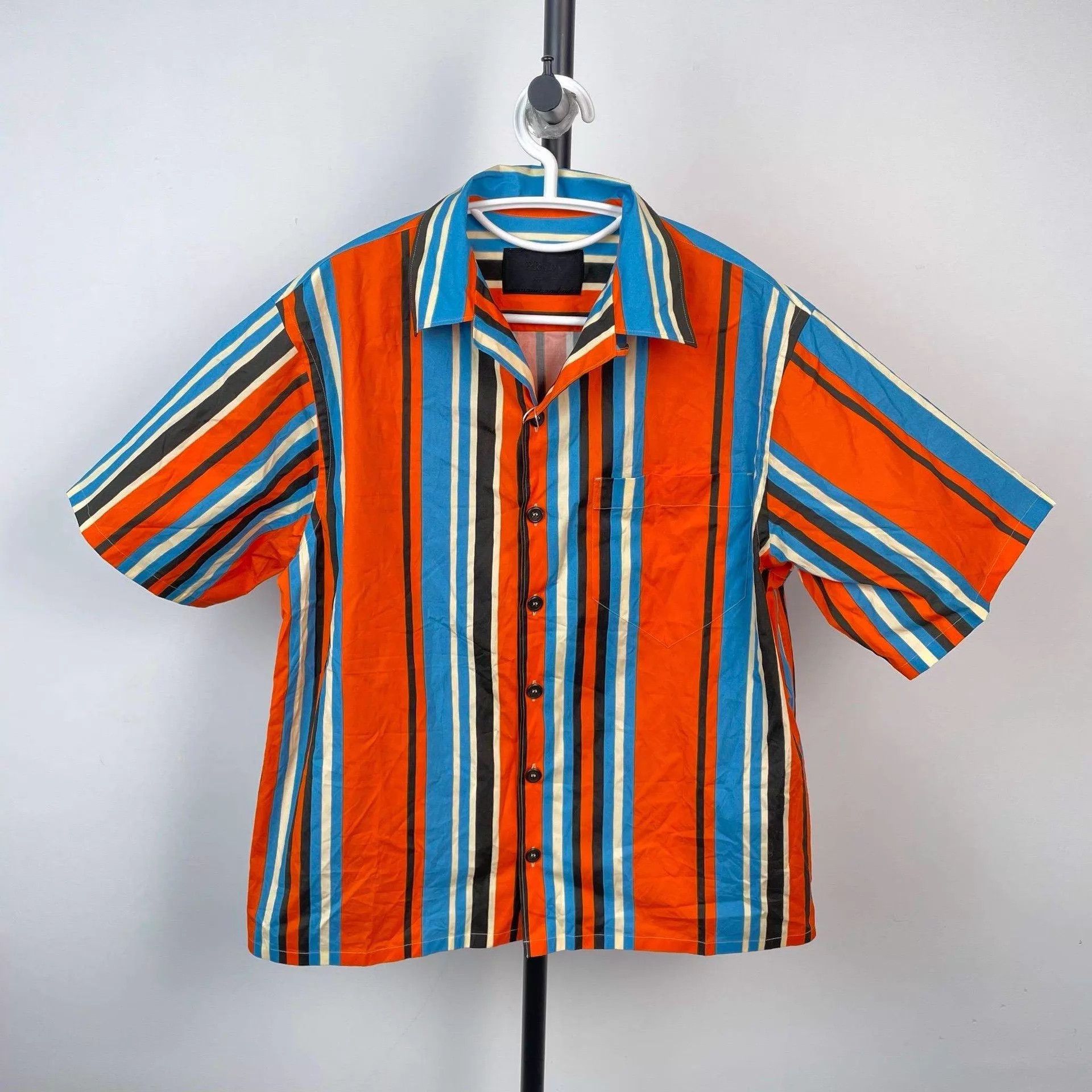 Prada Prada Striped Short-Sleeve Tee 180/96 Size US M / EU 48-50 / 2 - 1 Thumbnail
